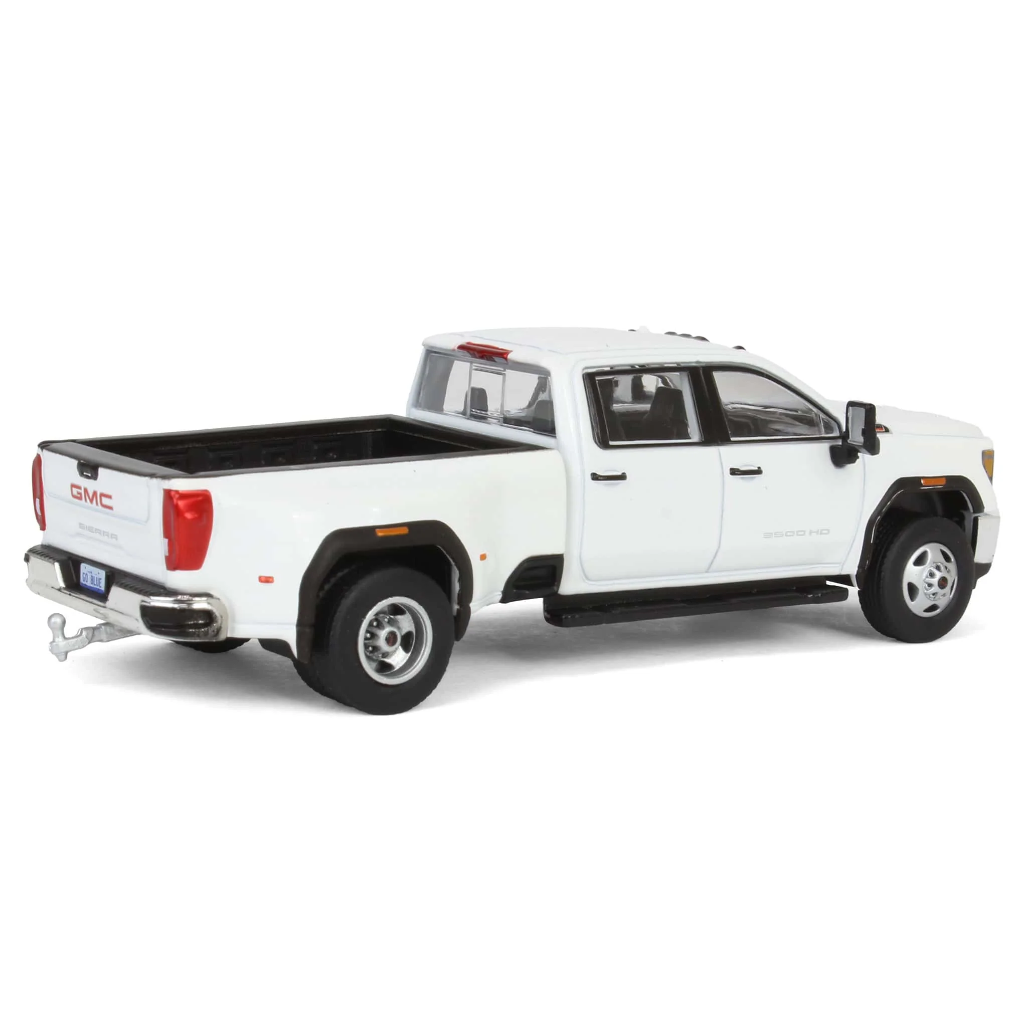 1/64 2022 GMC Sierra 3500HD Pro Dually, Summit White, Karson Diecast Exclusive - Image 3
