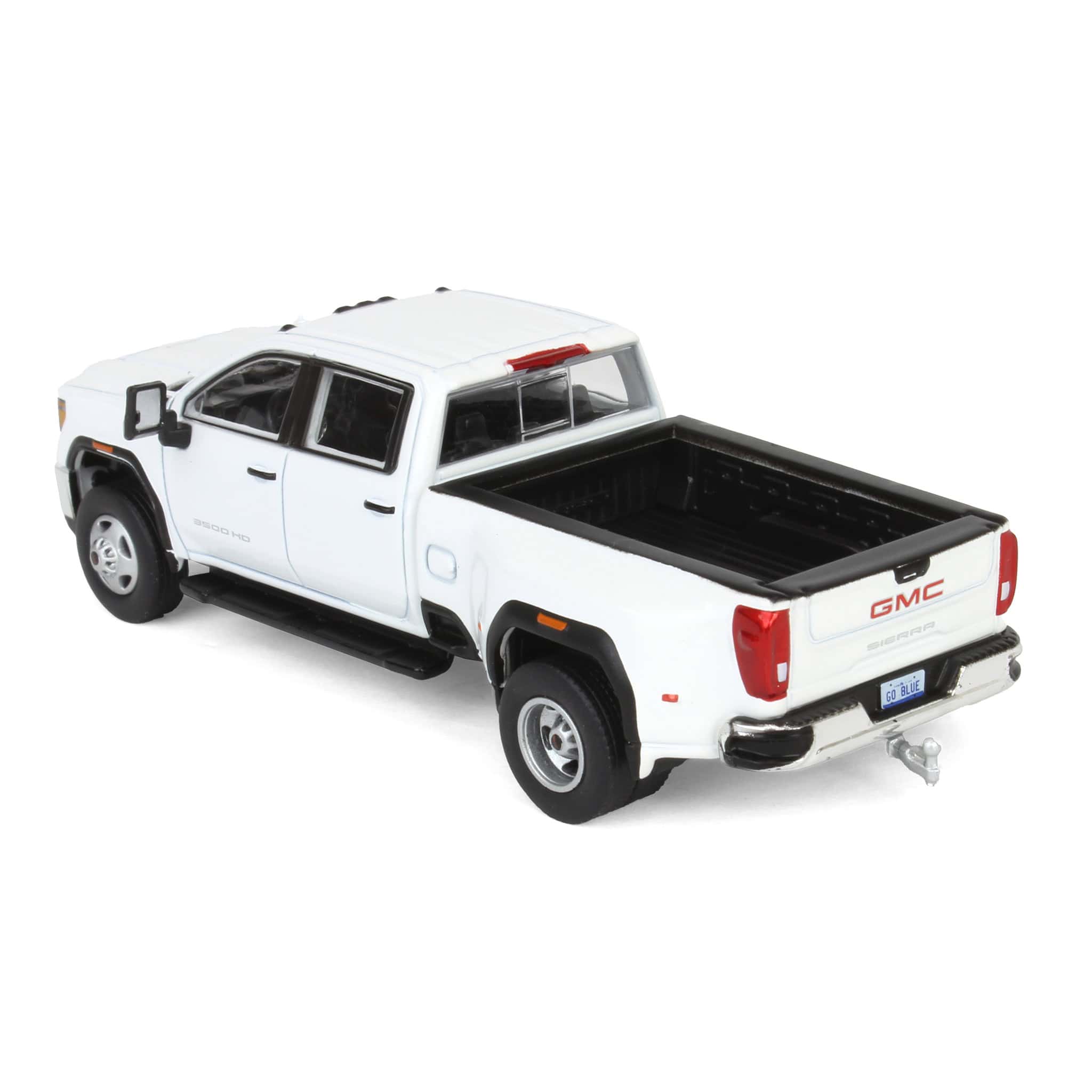 1/64 2022 GMC Sierra 3500HD Pro Dually, Summit White, Karson Diecast Exclusive - Image 4
