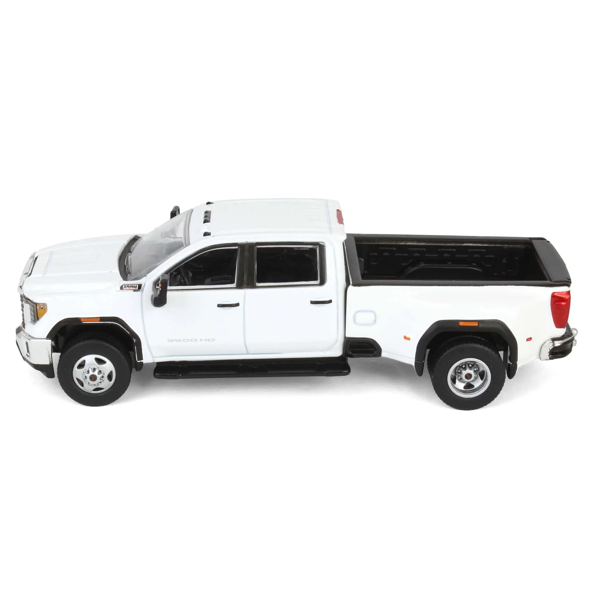 1/64 2022 GMC Sierra 3500HD Pro Dually, Summit White, Karson Diecast Exclusive - Image 5