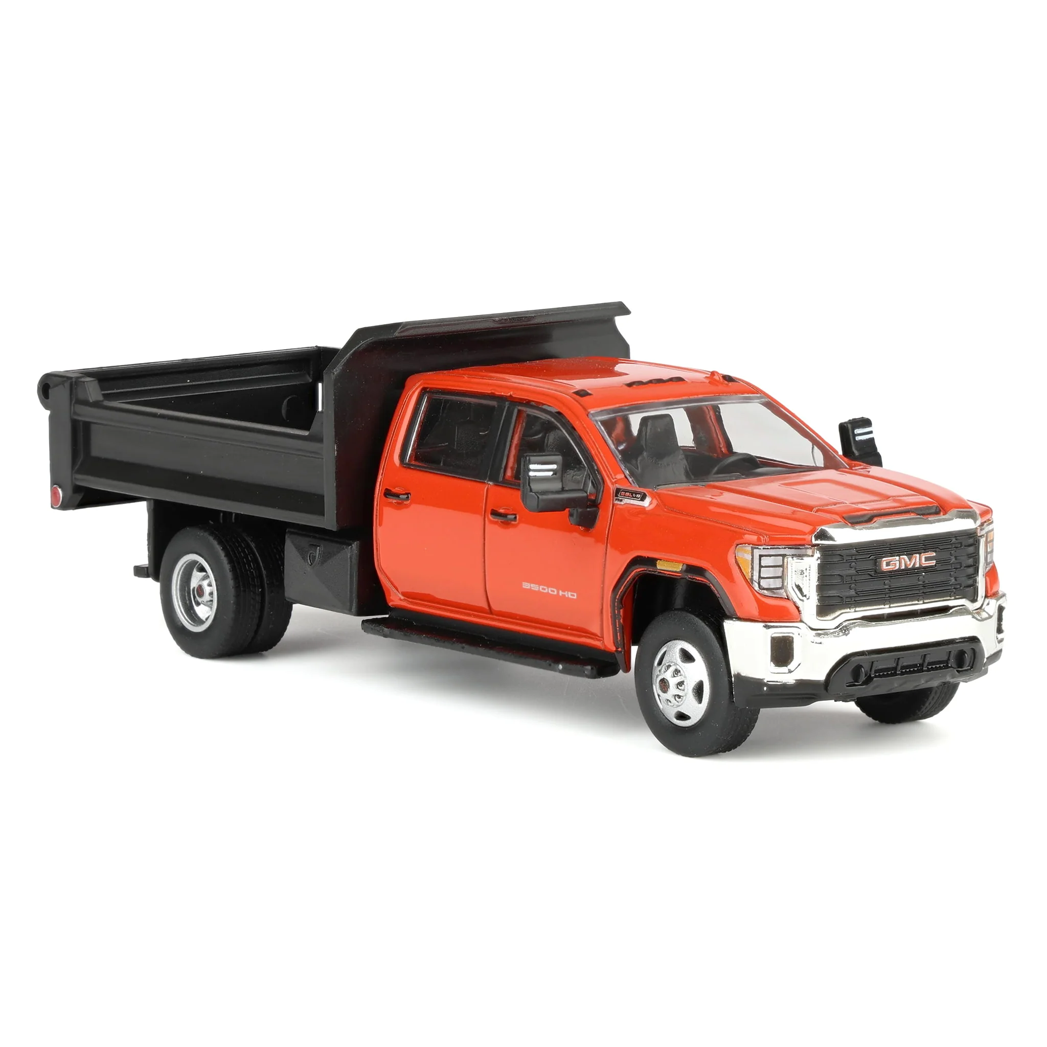 1/64 2022 GMC Sierra 3500HD Pickup Truck with Dump Bed, Cardinal Red, Karson Diecast Exclusive - Image 2