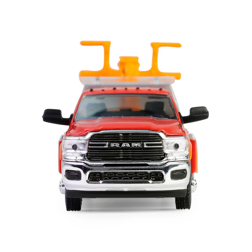 1/64 2022 Ram 3500 Dually Wrecker, Red & Orange, Dually Drivers Series 16 - Image 6