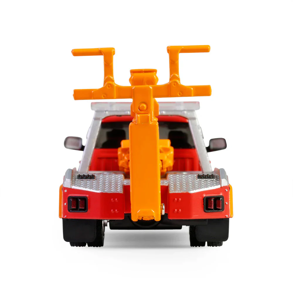 1/64 2022 Ram 3500 Dually Wrecker, Red & Orange, Dually Drivers Series 16 - Image 8