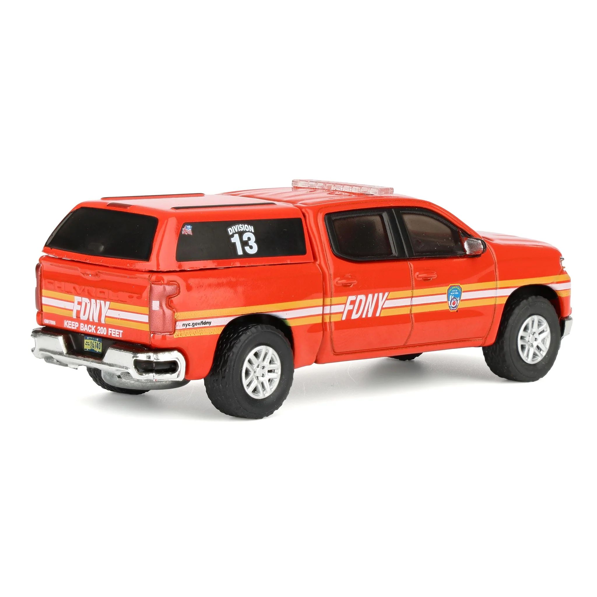 1/64 2023 Chevrolet Silverado, FDNY, Fire & Rescue Series 5 - Image 3