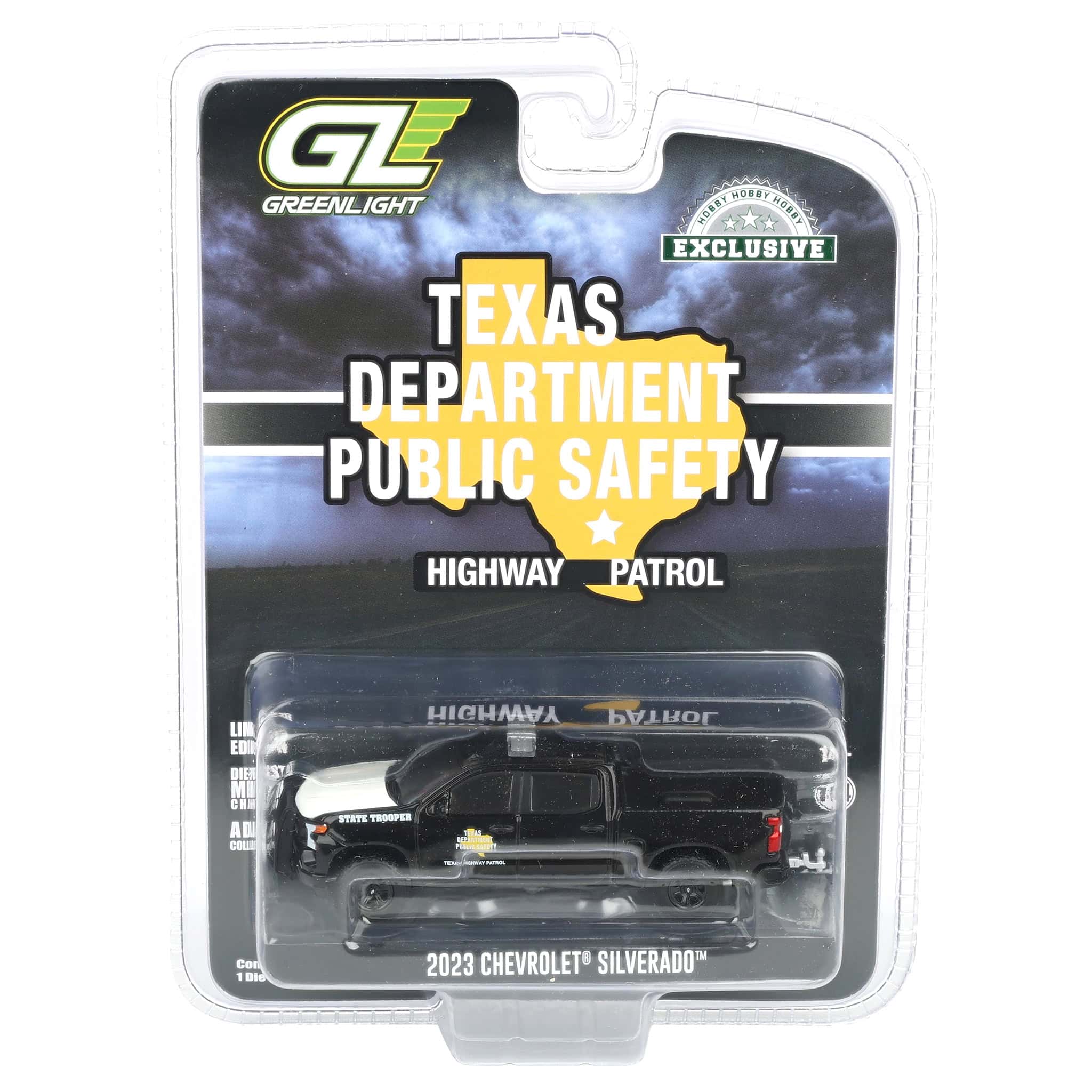 1/64 2023 Chevrolet Silverado Police Pickup Truck, Texas Department of Public Safety, Hobby Exclusive Hot Pursuit - Image 6