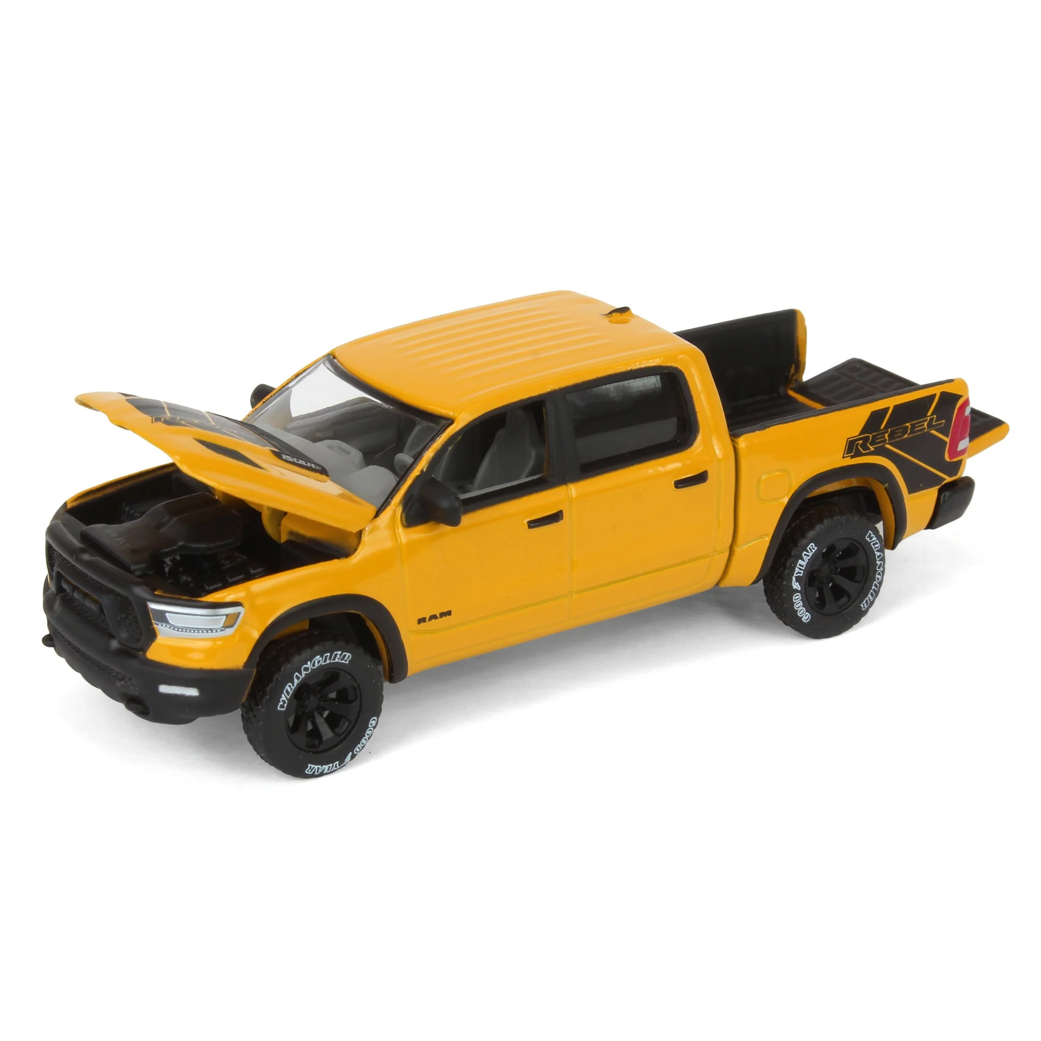 1/64 2023 Dodge Ram Rebel Havoc Edition, Baja Yellow, Auto World - Image 5