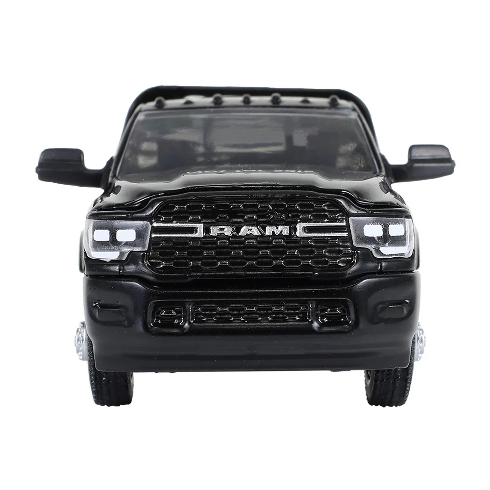 1/64 2023 Ram 3500 Dually Flatbed, Black, Dually Drivers Series 16 - Image 5
