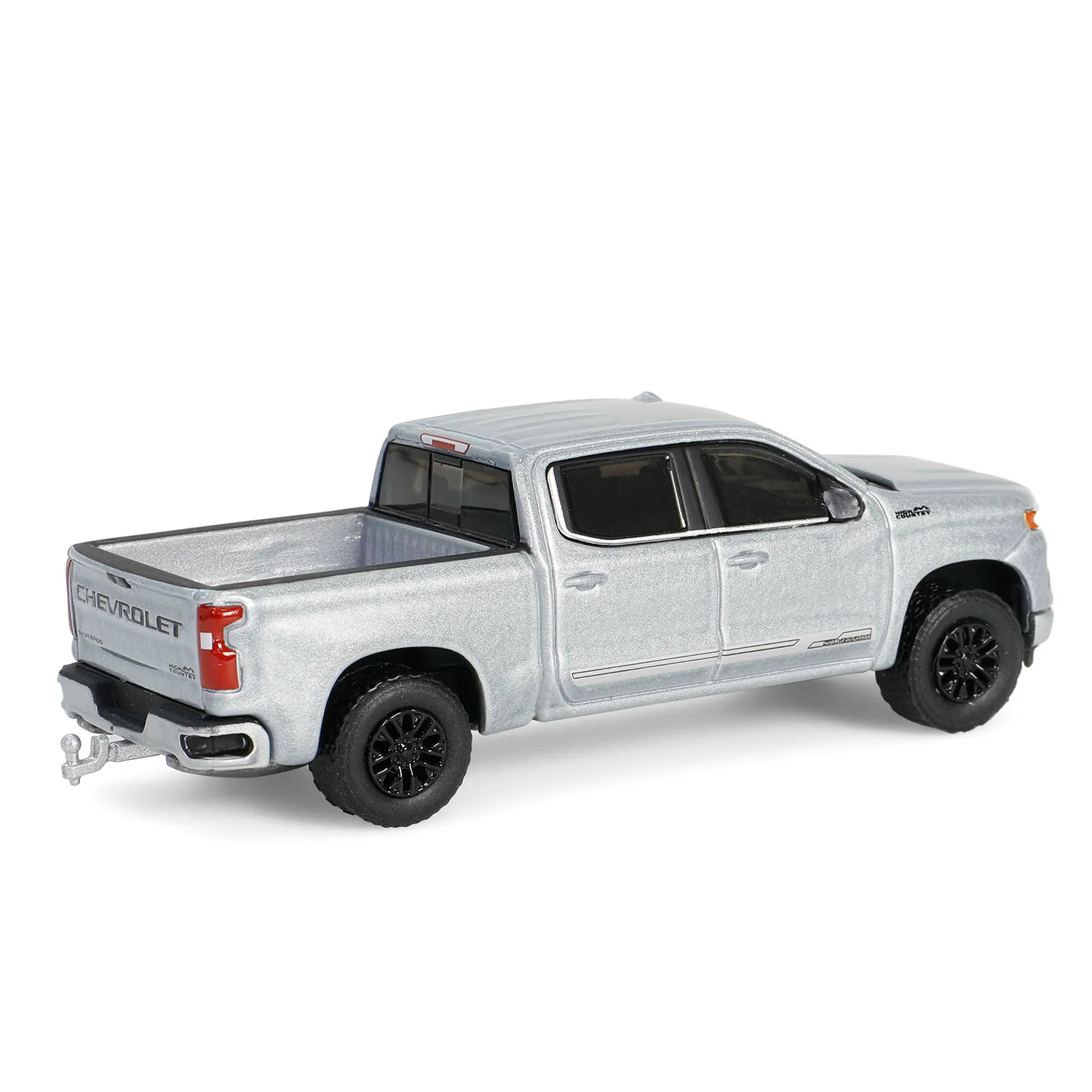 1/64 2024 Chevrolet Silverado High Country with Pop-Up Camper, Sterling Gray, Hitch & Tow Series 32 - Image 6
