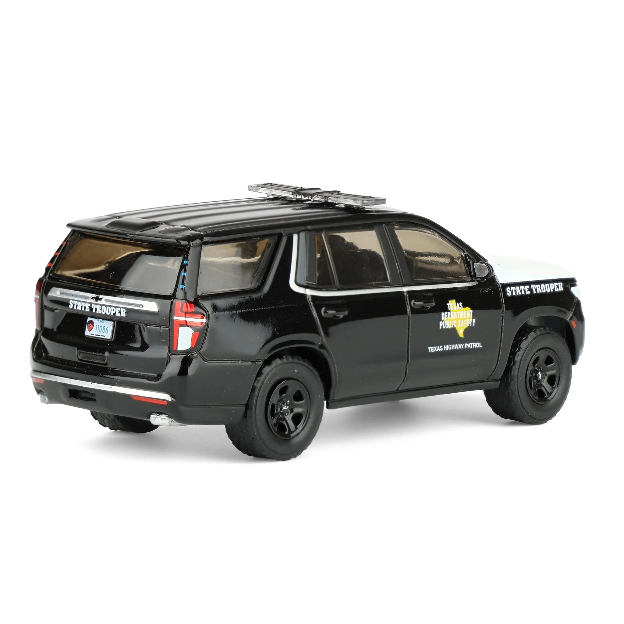 1/64 2024 Chevrolet Tahoe Police Pursuit Vehicle, Texas Highway Patrol, Hobby Exclusive Hot Pursuit - Image 3