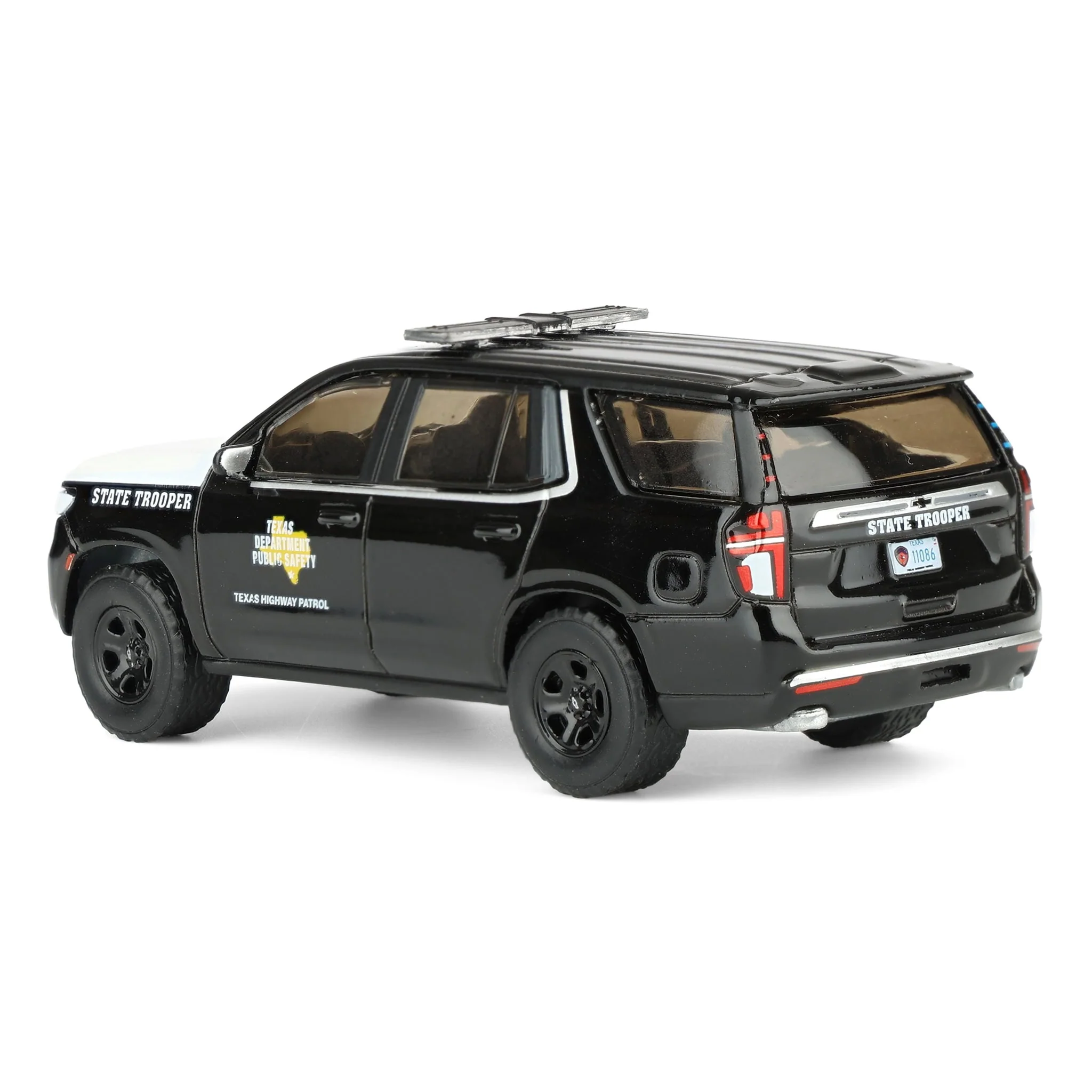 1/64 2024 Chevrolet Tahoe Police Pursuit Vehicle, Texas Highway Patrol, Hobby Exclusive Hot Pursuit - Image 4