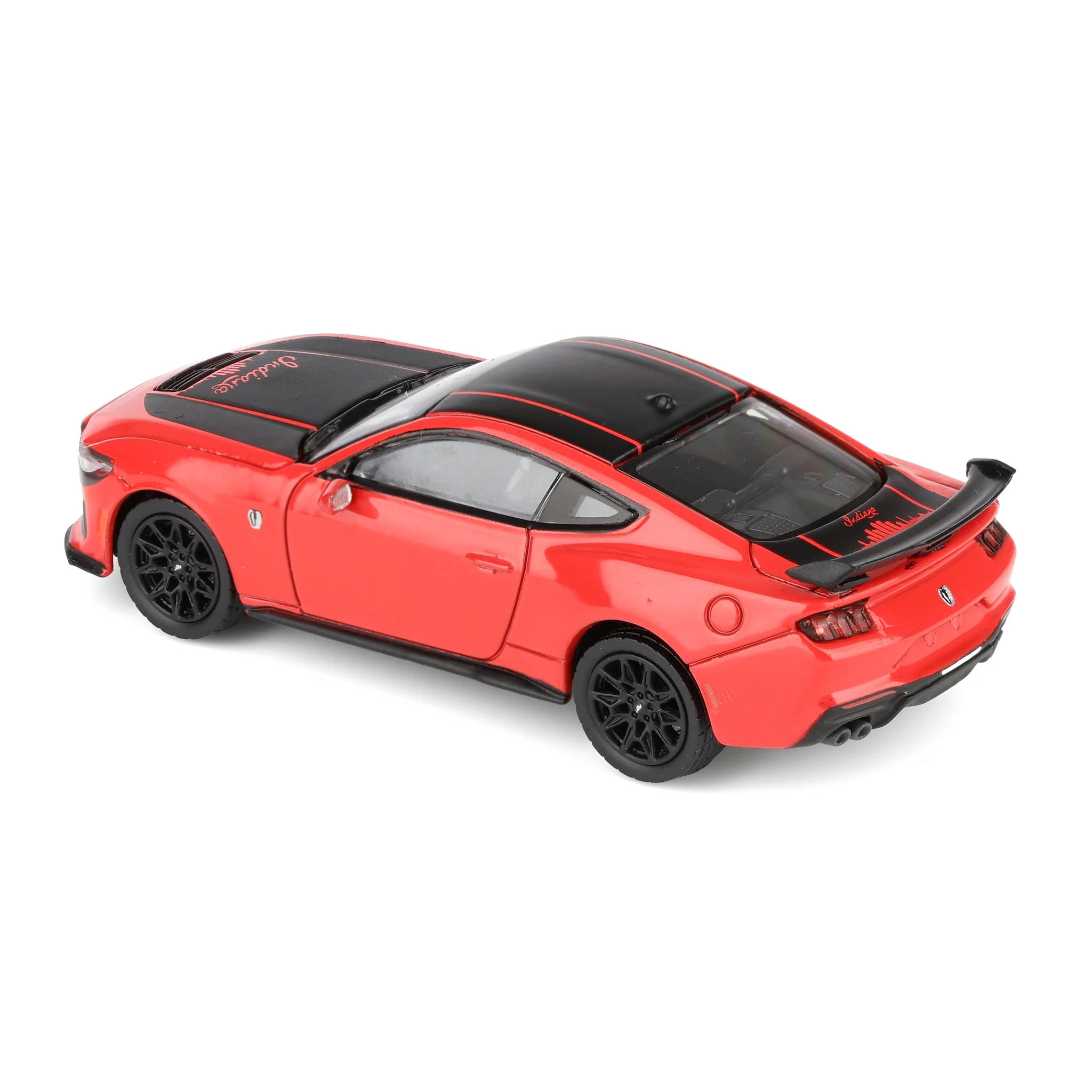 1/64 2024 Ford Mustang Dark Horse, Red with Indiana Stripe, 2025 GreenLight Waltersons Product Expo Exclusive - Image 4