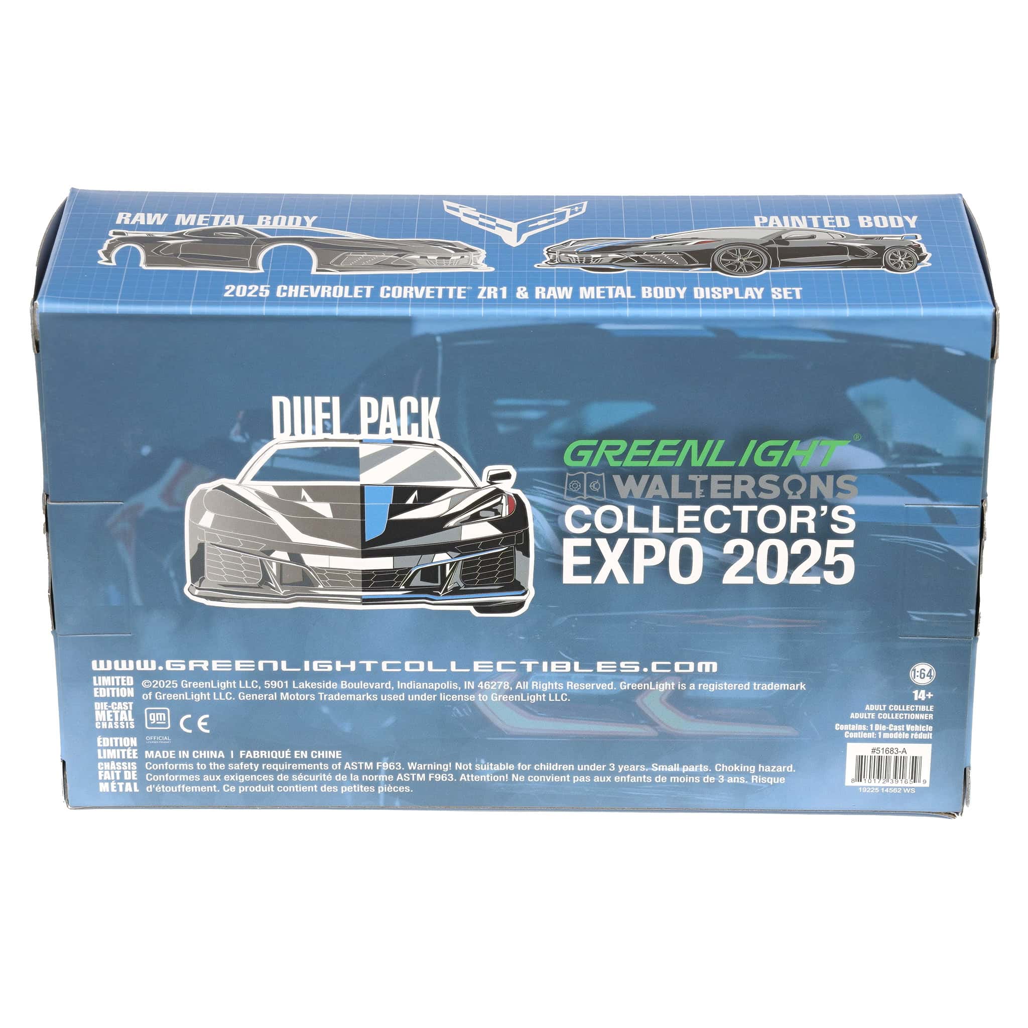 1/64 2025 Chevrolet Corvette C8 ZR1 Raw Casting Dual Pack, 2025 GreenLight Waltersons Product Expo Dinner Exclusive - Image 7