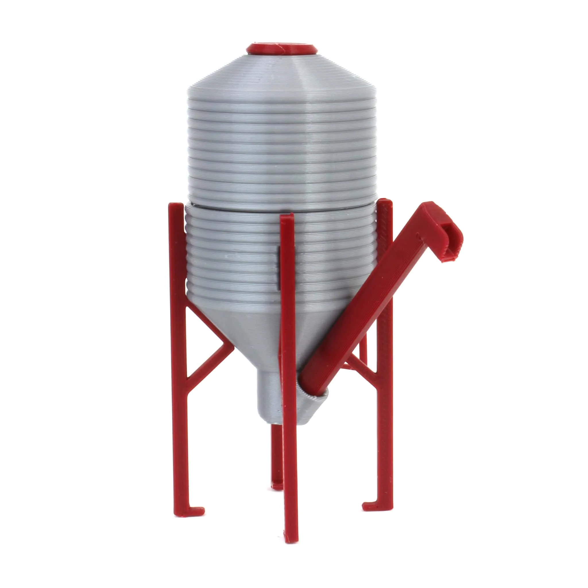 1/64 3D Printed Grain Hopper with Auger & Ladders, 3in High - Image 2