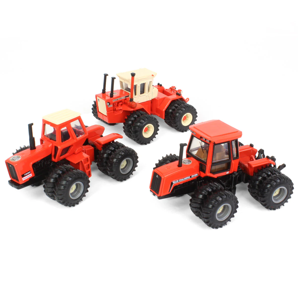 1/64 Allis Chalmers 50th Anniversary 4WD Tractor Set with 440, 7580 & 4W-220 by ERTL