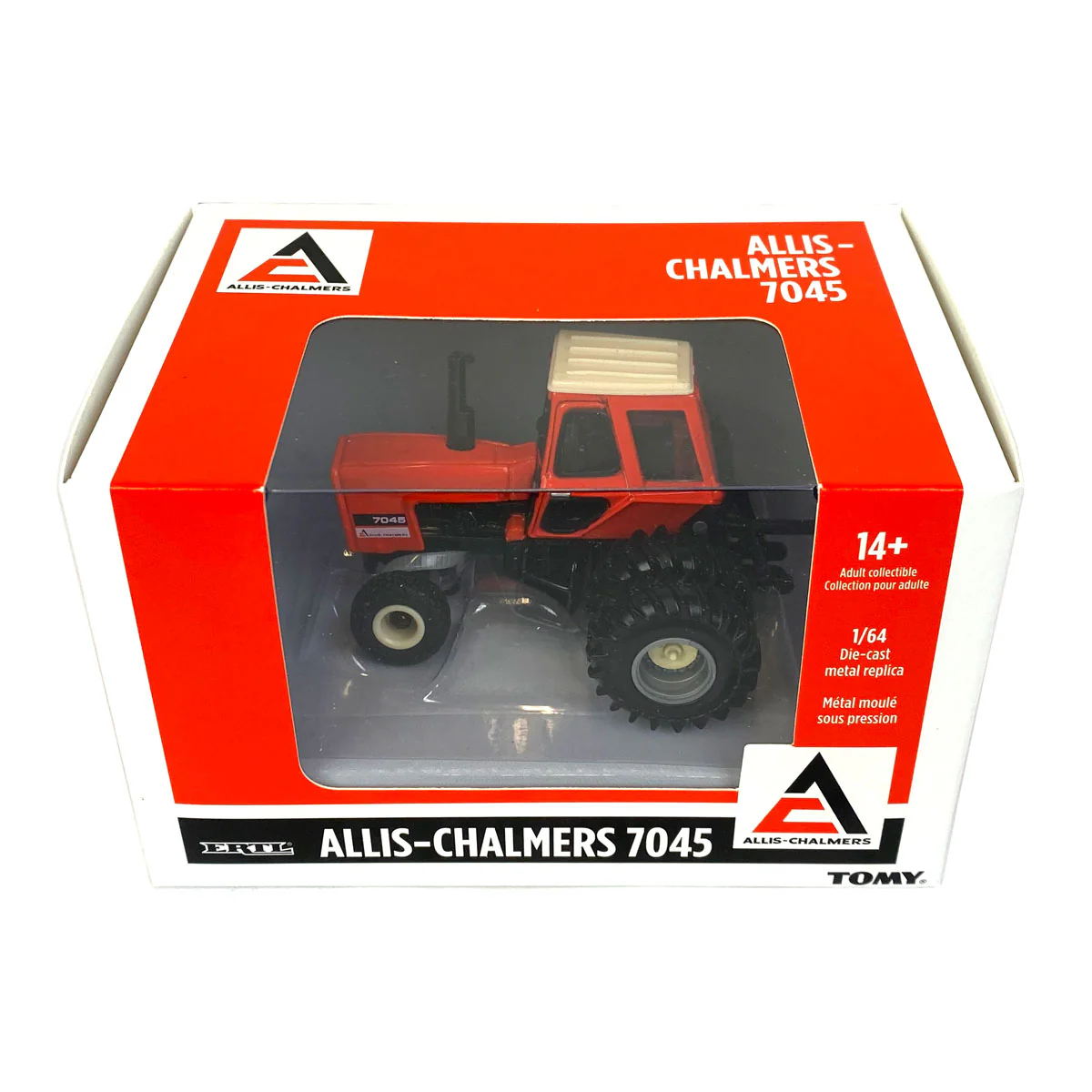 1/64 Allis Chalmers 7045 Tractor with Cab, Rear Duals & Diamond Tread Front Tires by ERTL, Limited Production - Image 5