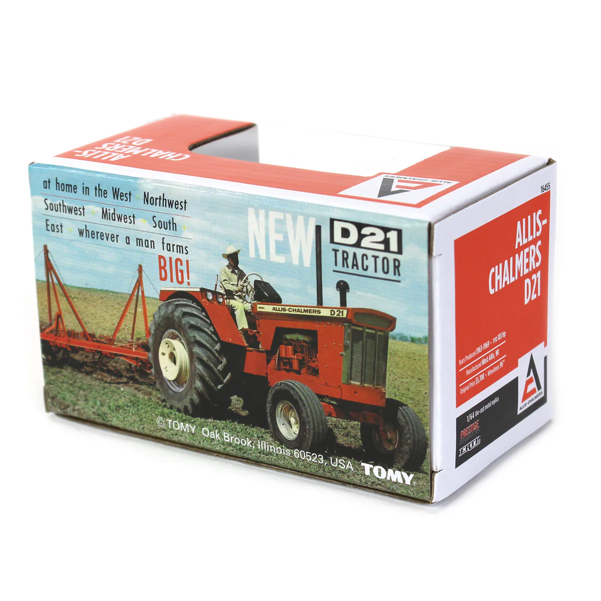 1/64 Allis Chalmers D21 Tractor with Wide Front, ERTL Collector Club Limited Edition - Image 6
