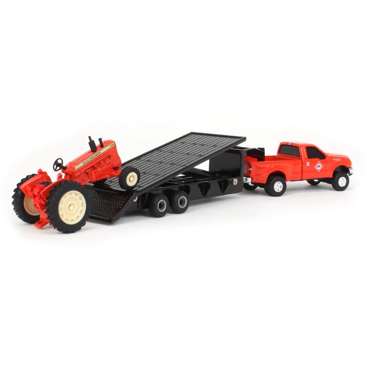 1/64 Allis Chalmers D19 Tractor with Ford F-350 Pickup Truck & 5th Wheel Trailer by ERTL - Image 3