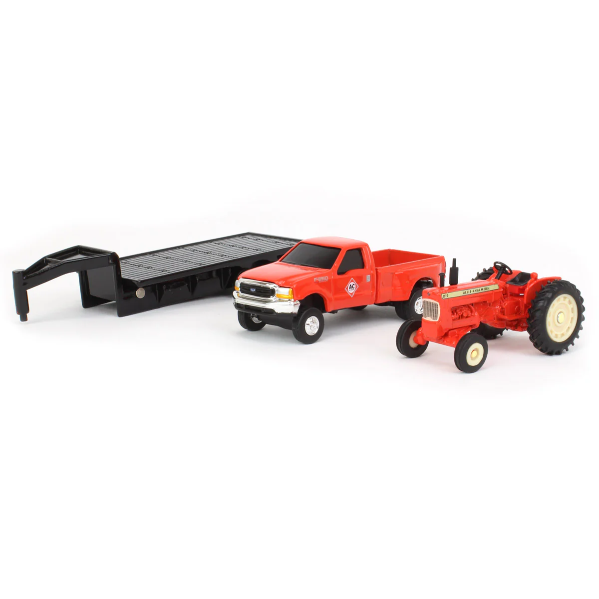1/64 Allis Chalmers D19 Tractor with Ford F-350 Pickup Truck & 5th Wheel Trailer by ERTL - Image 4