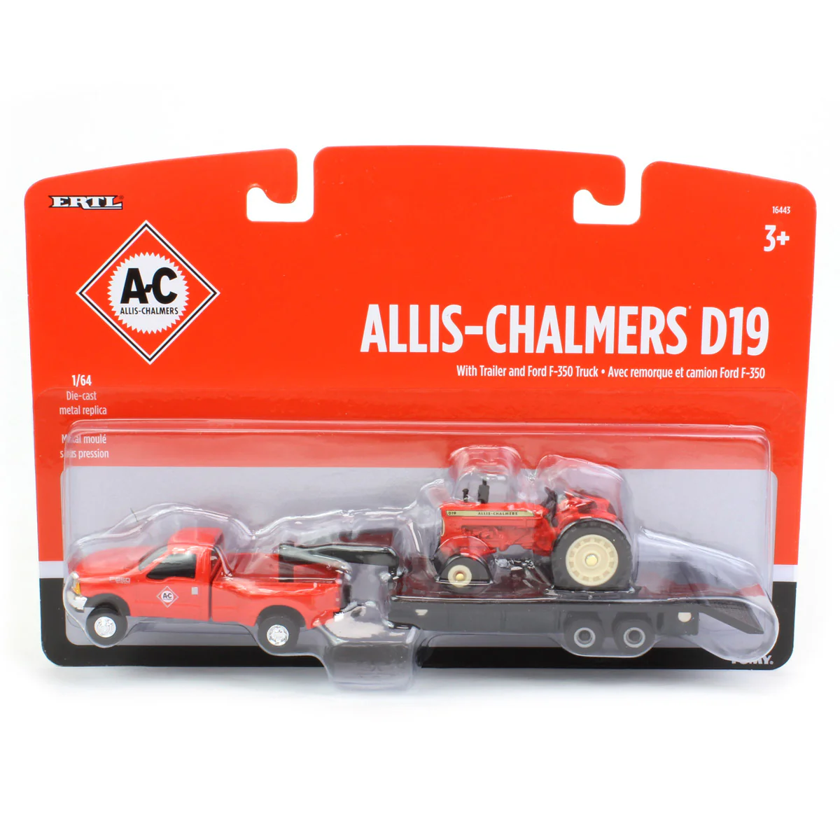 1/64 Allis Chalmers D19 Tractor with Ford F-350 Pickup Truck & 5th Wheel Trailer by ERTL - Image 6