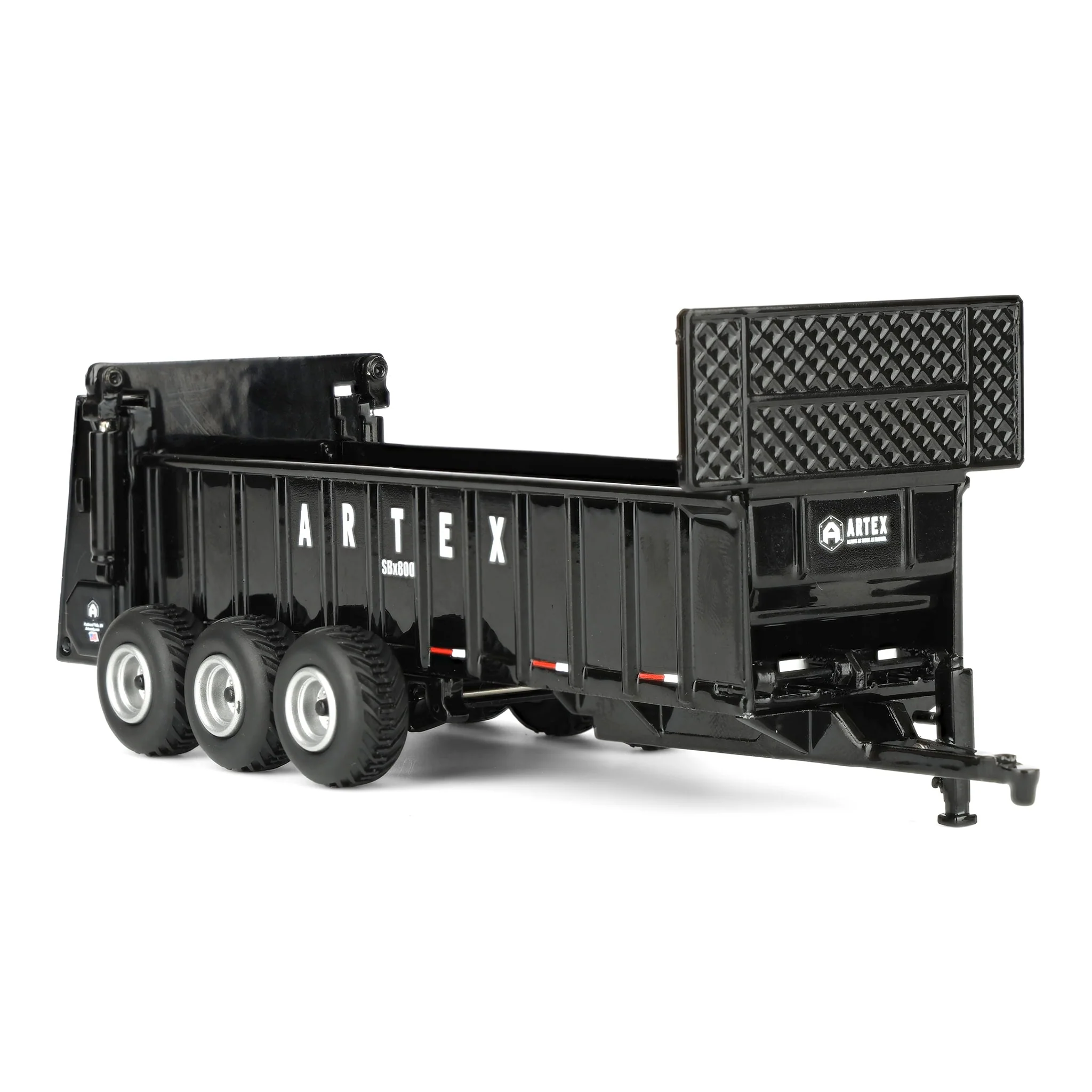 1/64 Black Artex SBX800 Manure Spreader with Triple Axle by SpecCast - Image 2