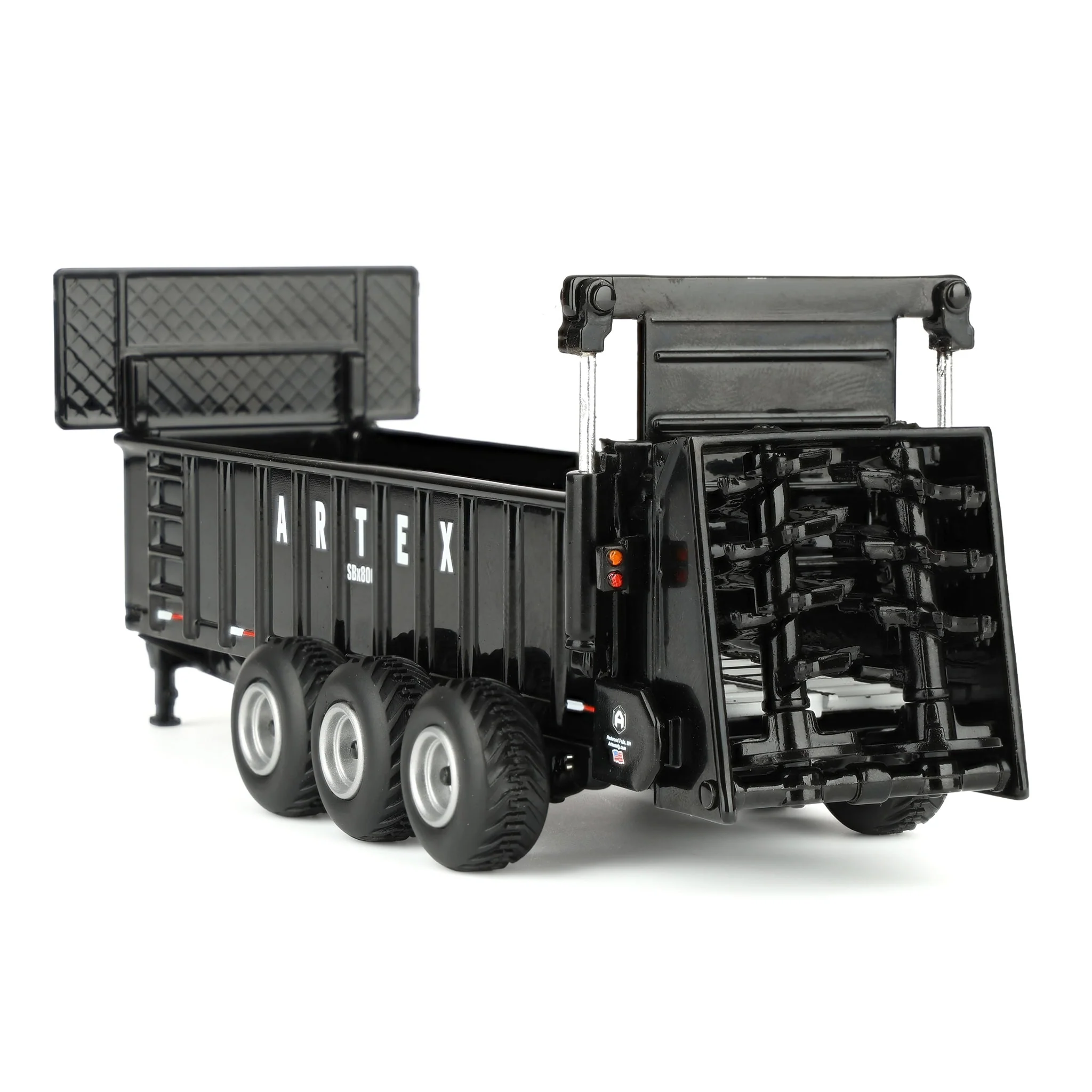 1/64 Black Artex SBX800 Manure Spreader with Triple Axle by SpecCast - Image 4