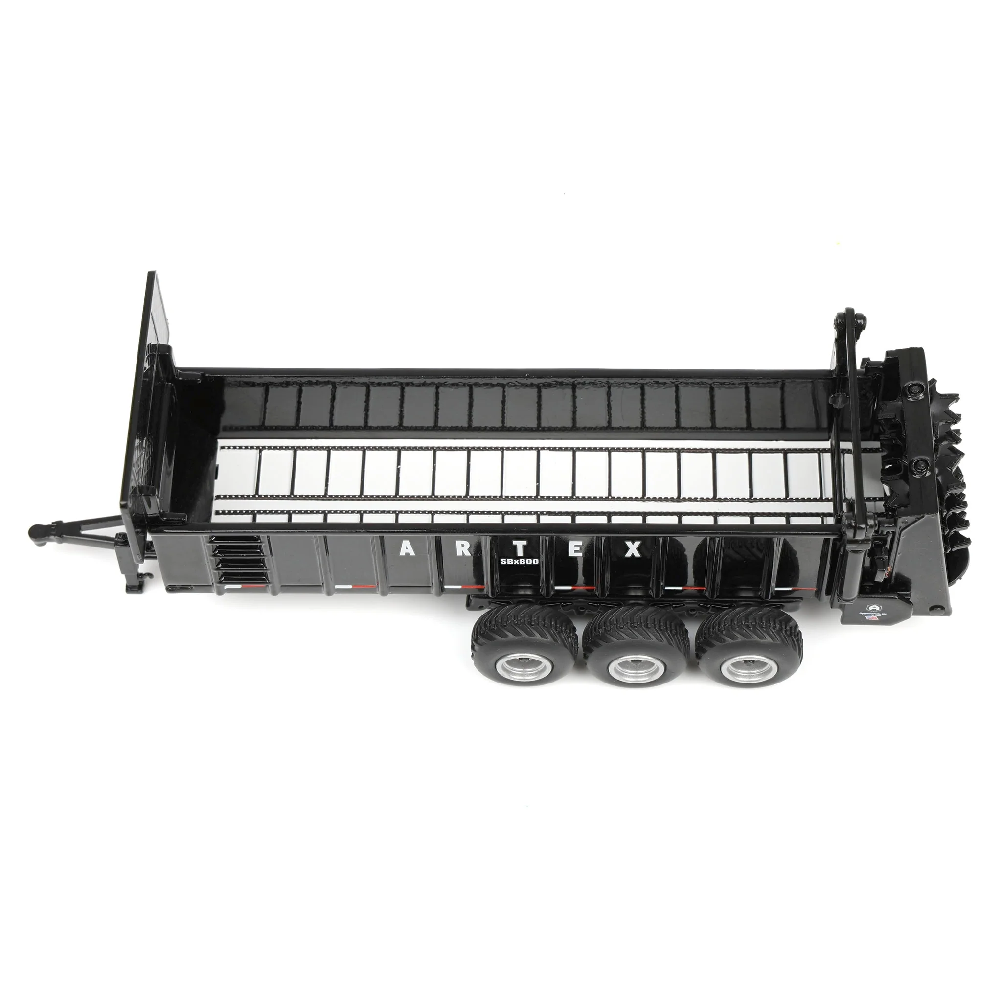 1/64 Black Artex SBX800 Manure Spreader with Triple Axle by SpecCast - Image 5