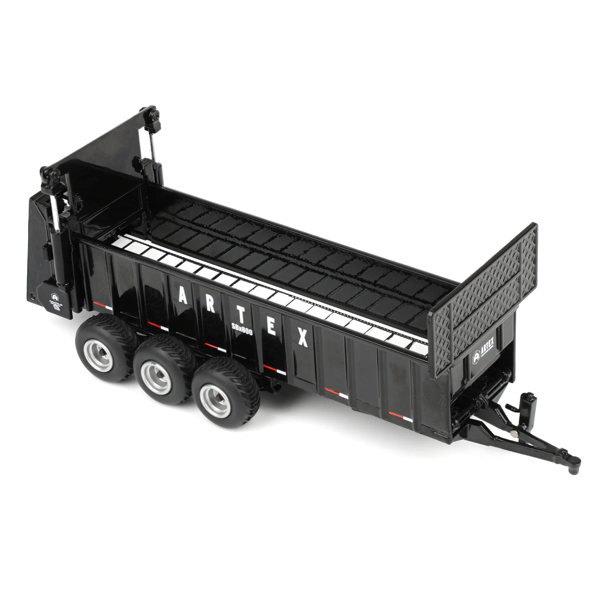1/64 Black Artex SBX800 Manure Spreader with Triple Axle by SpecCast - Image 6