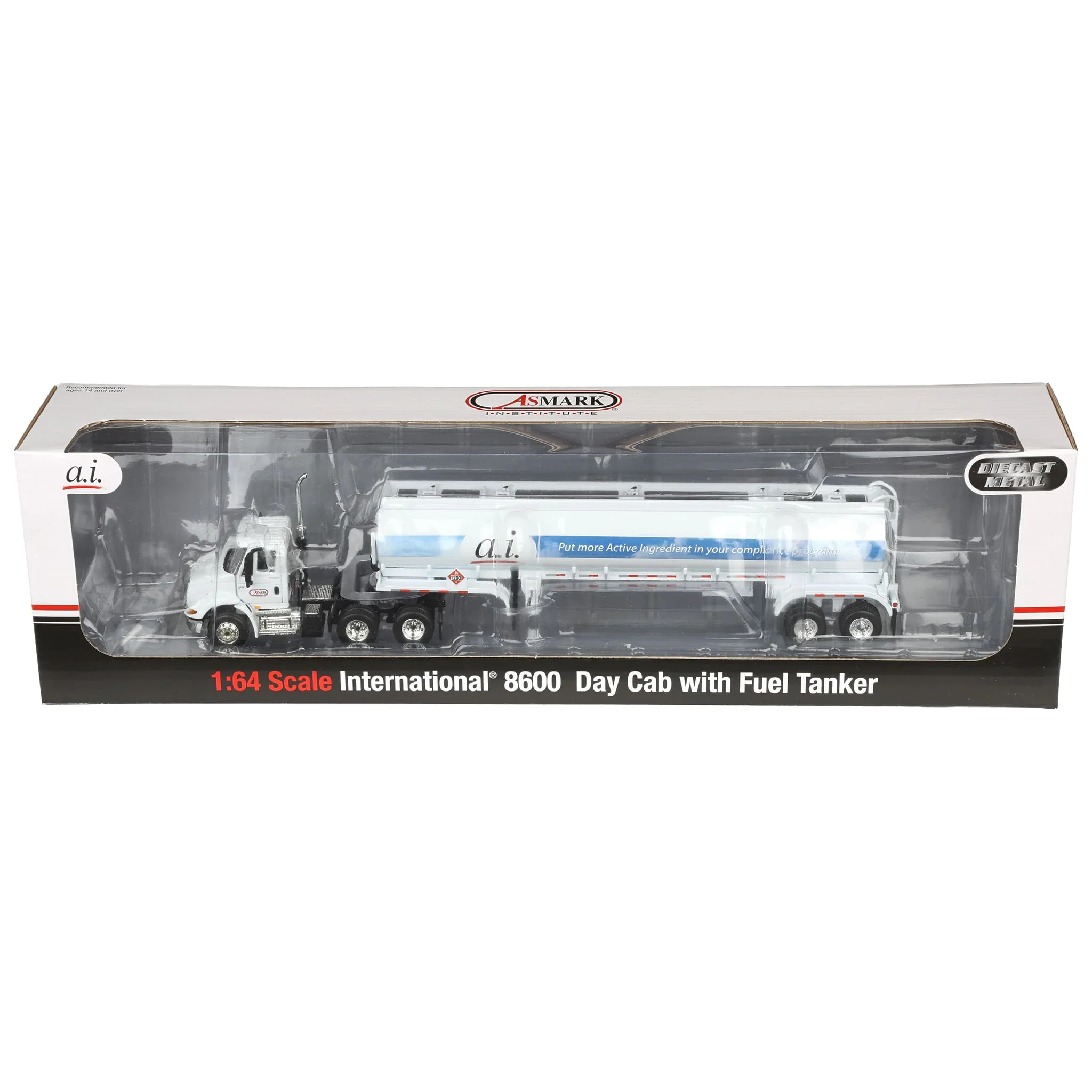 1/64 Asmark International 8600 Day Cab with Fuel Tanker, DCP by First Gear