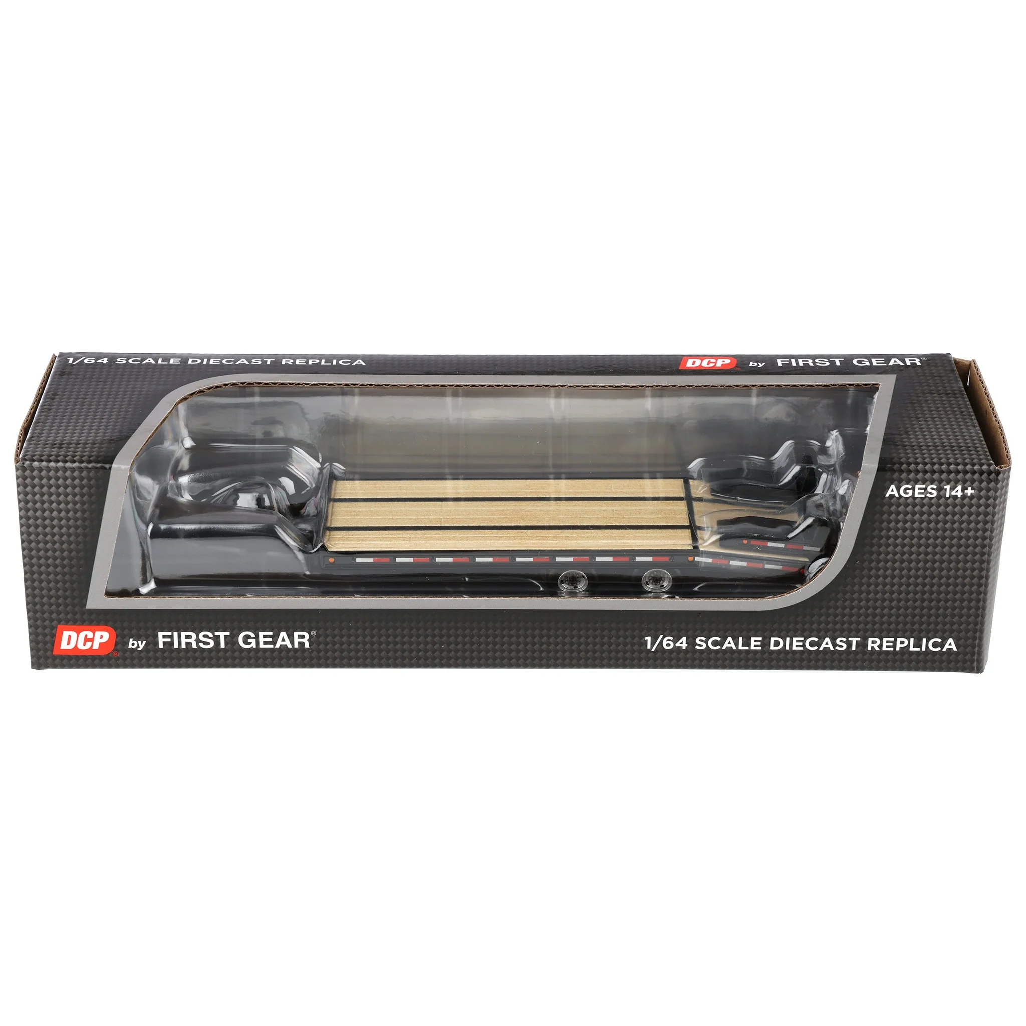 1/64 Beavertail Equipment Trailer (Black with White Rims), DCP by First Gear, Outback Toys Exclusive - Image 7
