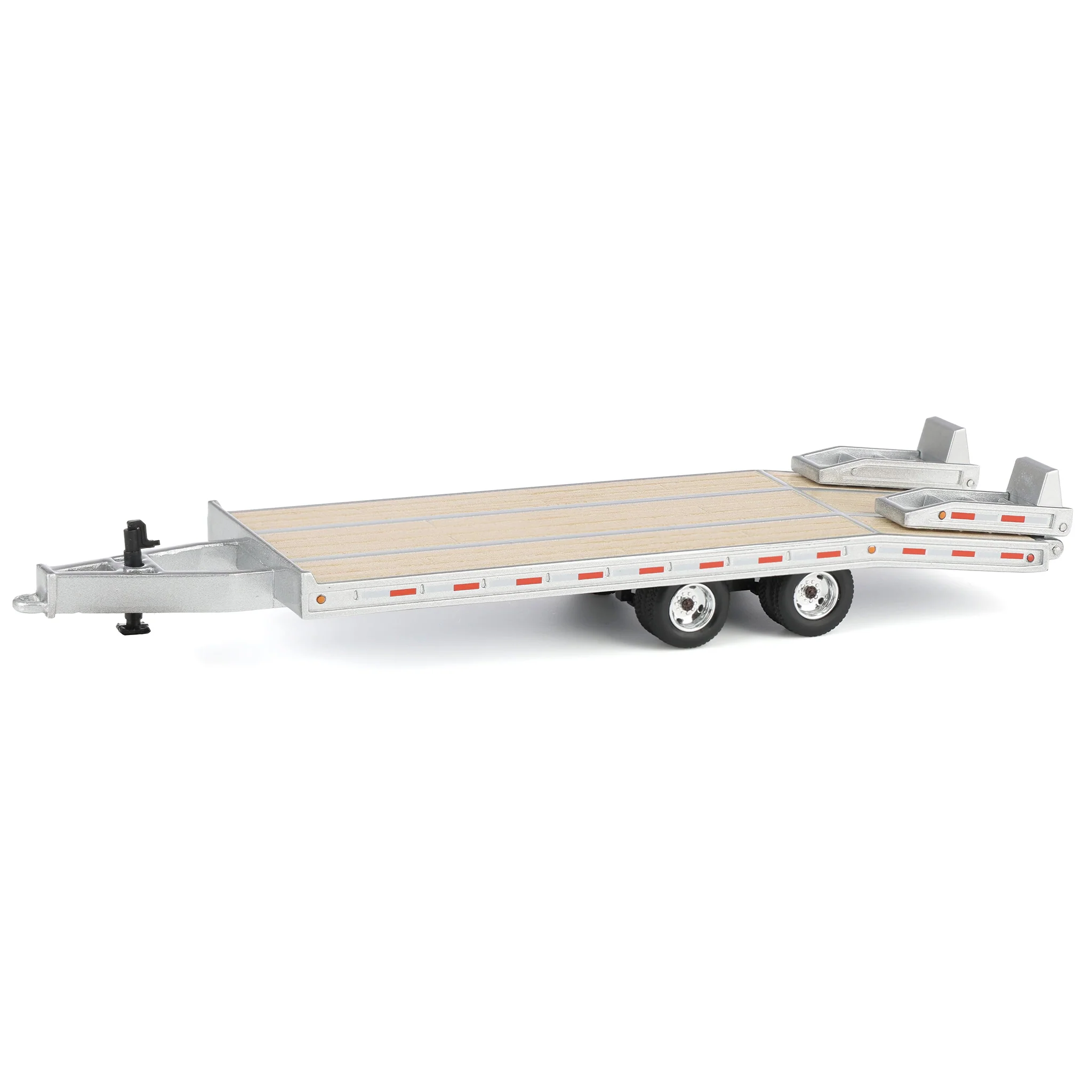 1/64 Beavertail Equipment Trailer (Silver with Chrome Rims), DCP by First Gear, Outback Toys Exclusive