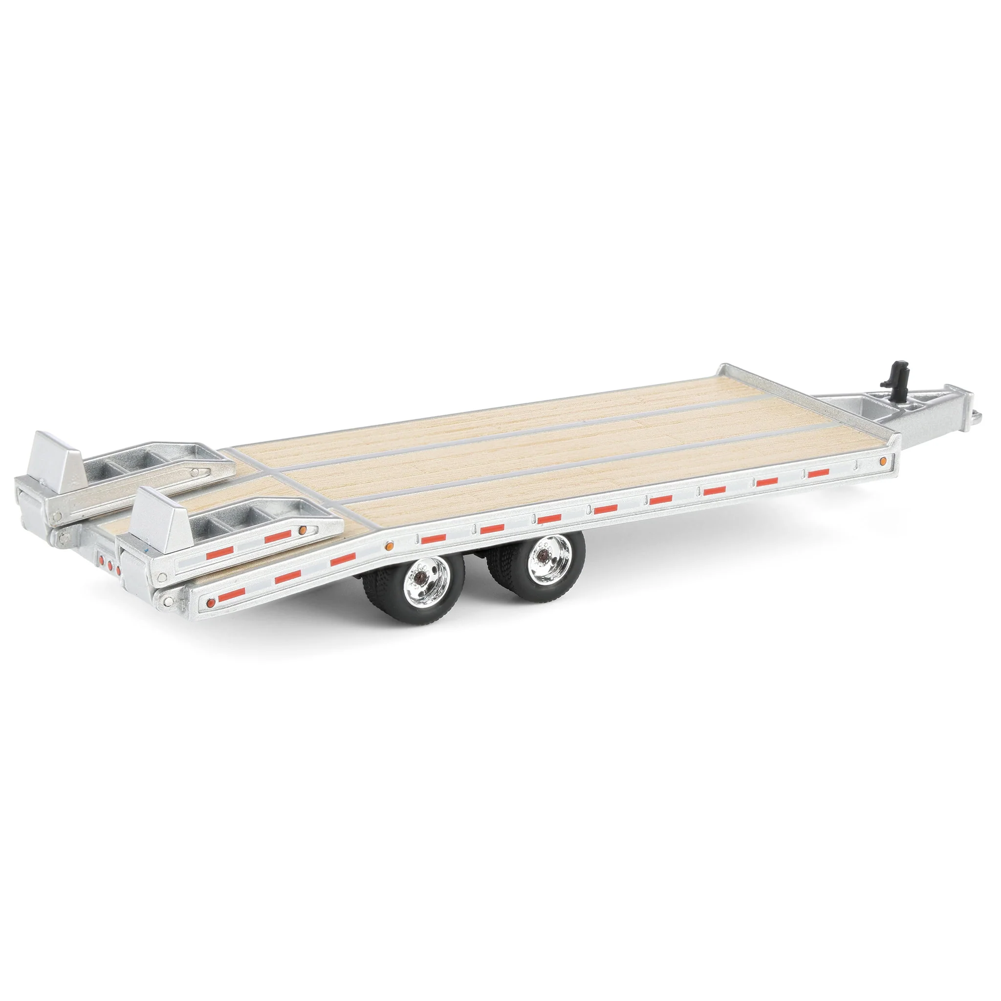 1/64 Beavertail Equipment Trailer (Silver with Chrome Rims), DCP by First Gear, Outback Toys Exclusive - Image 3