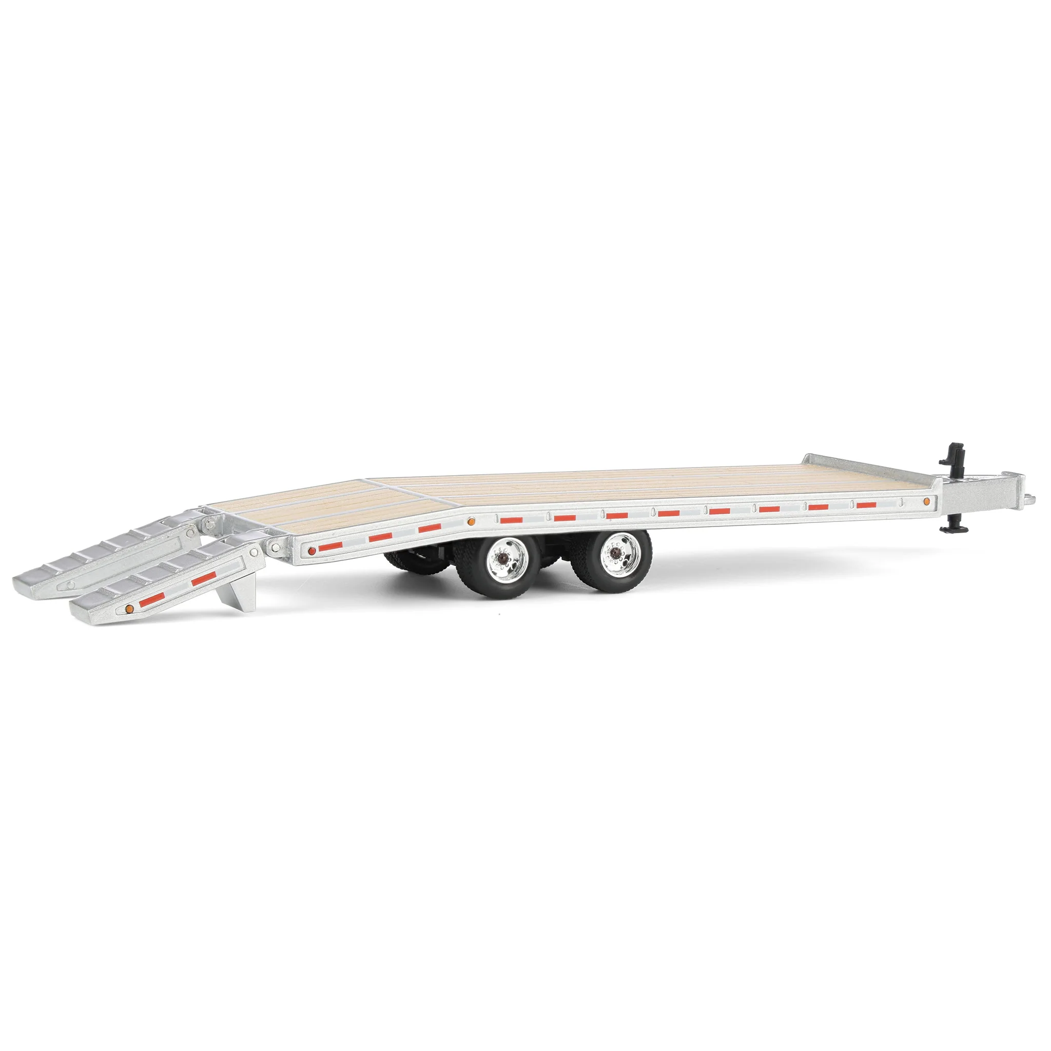 1/64 Beavertail Equipment Trailer (Silver with Chrome Rims), DCP by First Gear, Outback Toys Exclusive - Image 6