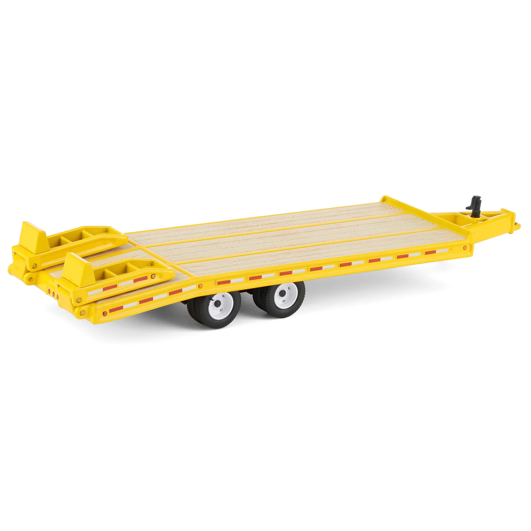 1/64 Beavertail Equipment Trailer (Equipment Yellow with White Rims), DCP by First Gear, Outback Toys Exclusive - Image 3