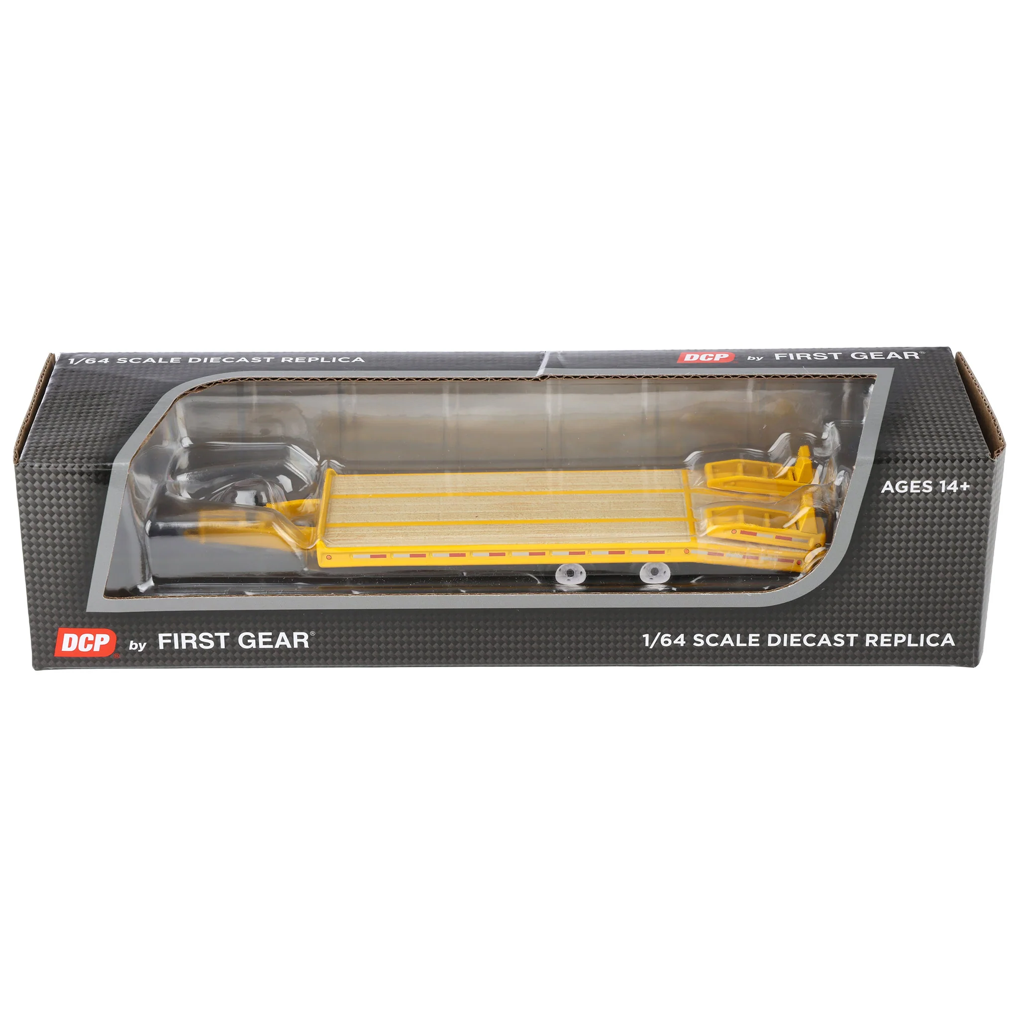 1/64 Beavertail Equipment Trailer (Equipment Yellow with White Rims), DCP by First Gear, Outback Toys Exclusive - Image 7