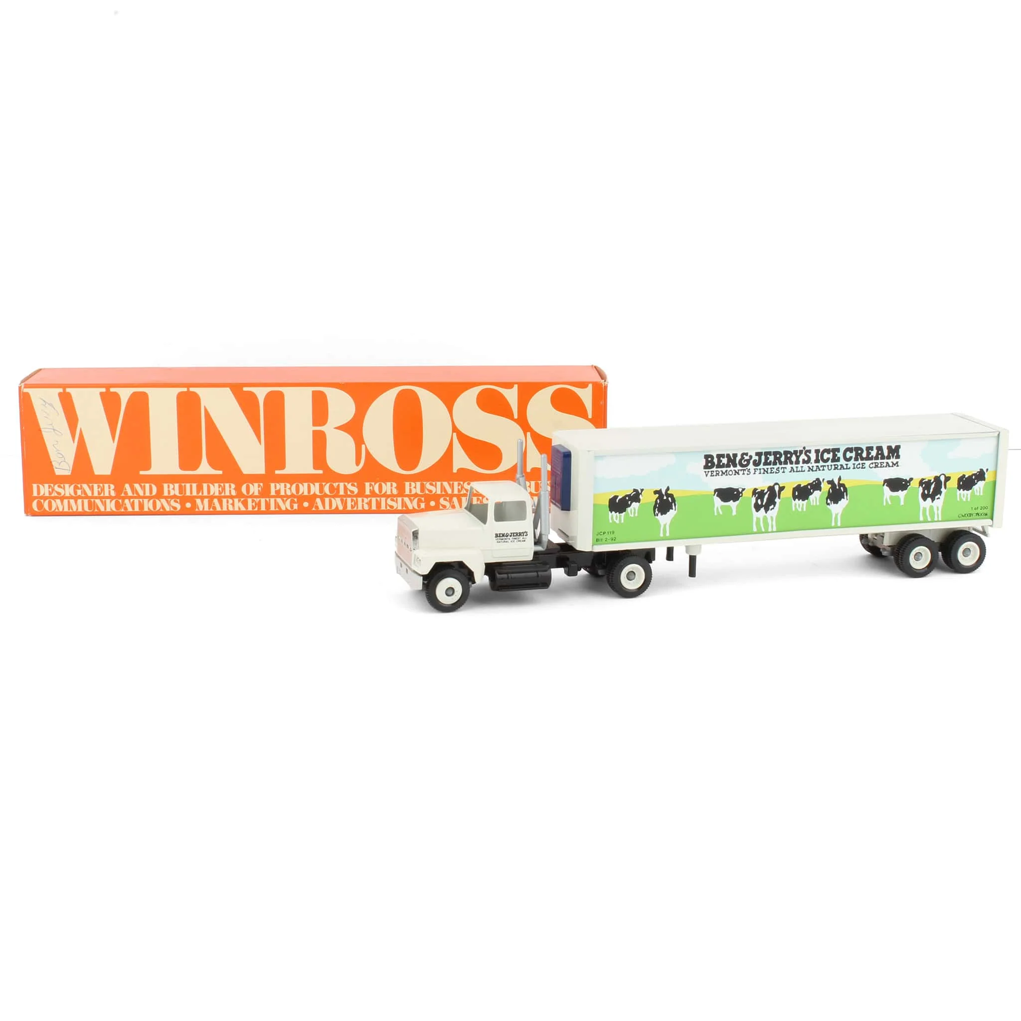 1/64 Ben & Jerrys Ice Cream Semi Truck & Trailer by Winross