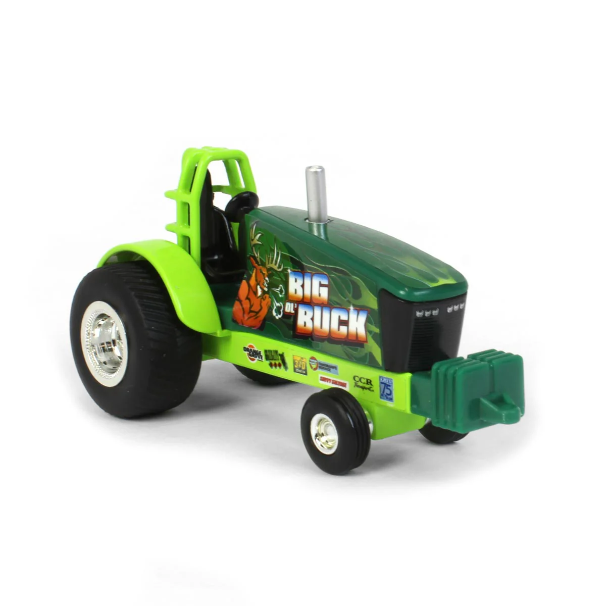 1/64 Big Ol Buck Green Pulling Tractor by ERTL - Image 2