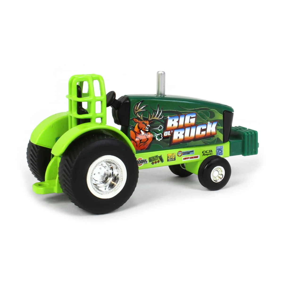 1/64 Big Ol Buck Green Pulling Tractor by ERTL - Image 3