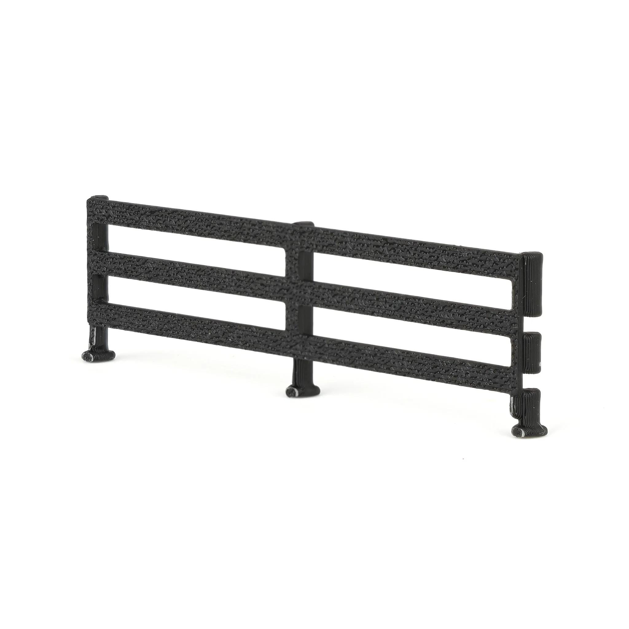 1/64 Black-Painted Look Fencing 6-Pack with Gate by REVD Toys, 3D Printed - Image 3