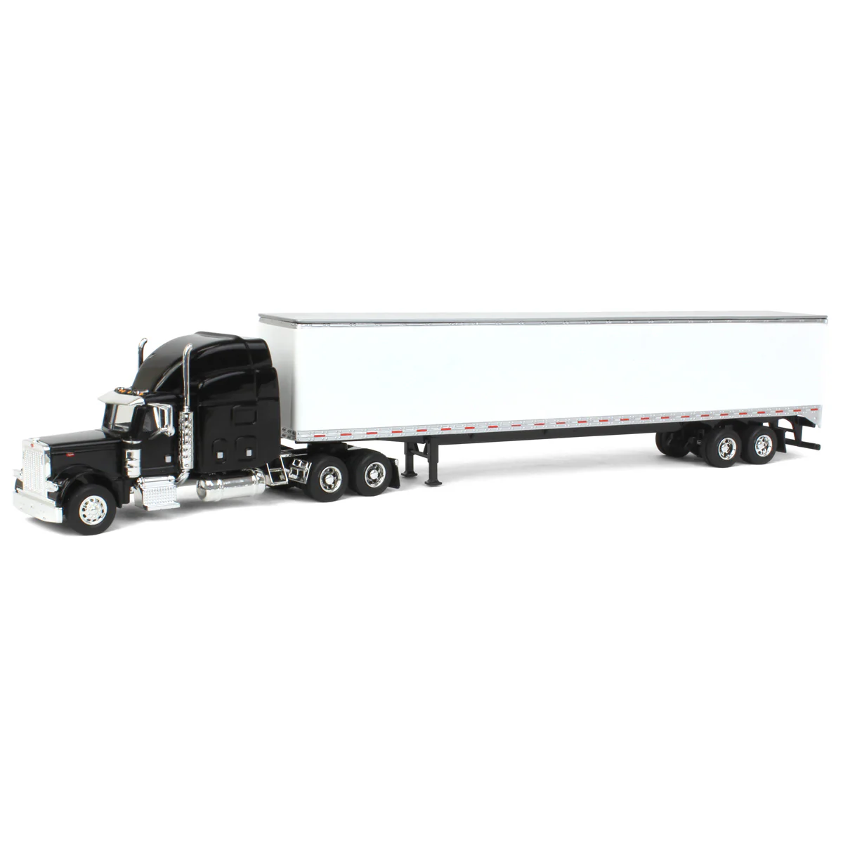 1/64 Black Peterbilt 379 Semi Truck with 53ft Trailer by SpecCast
