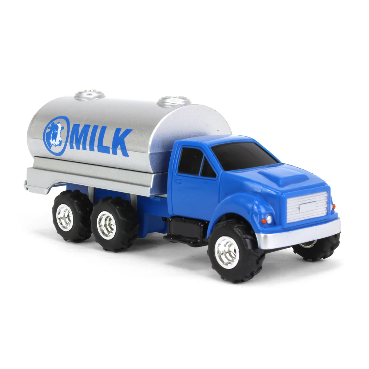 1/64 Blue Tandem Milk Tank Truck, ERTL Collect N Play - Image 2