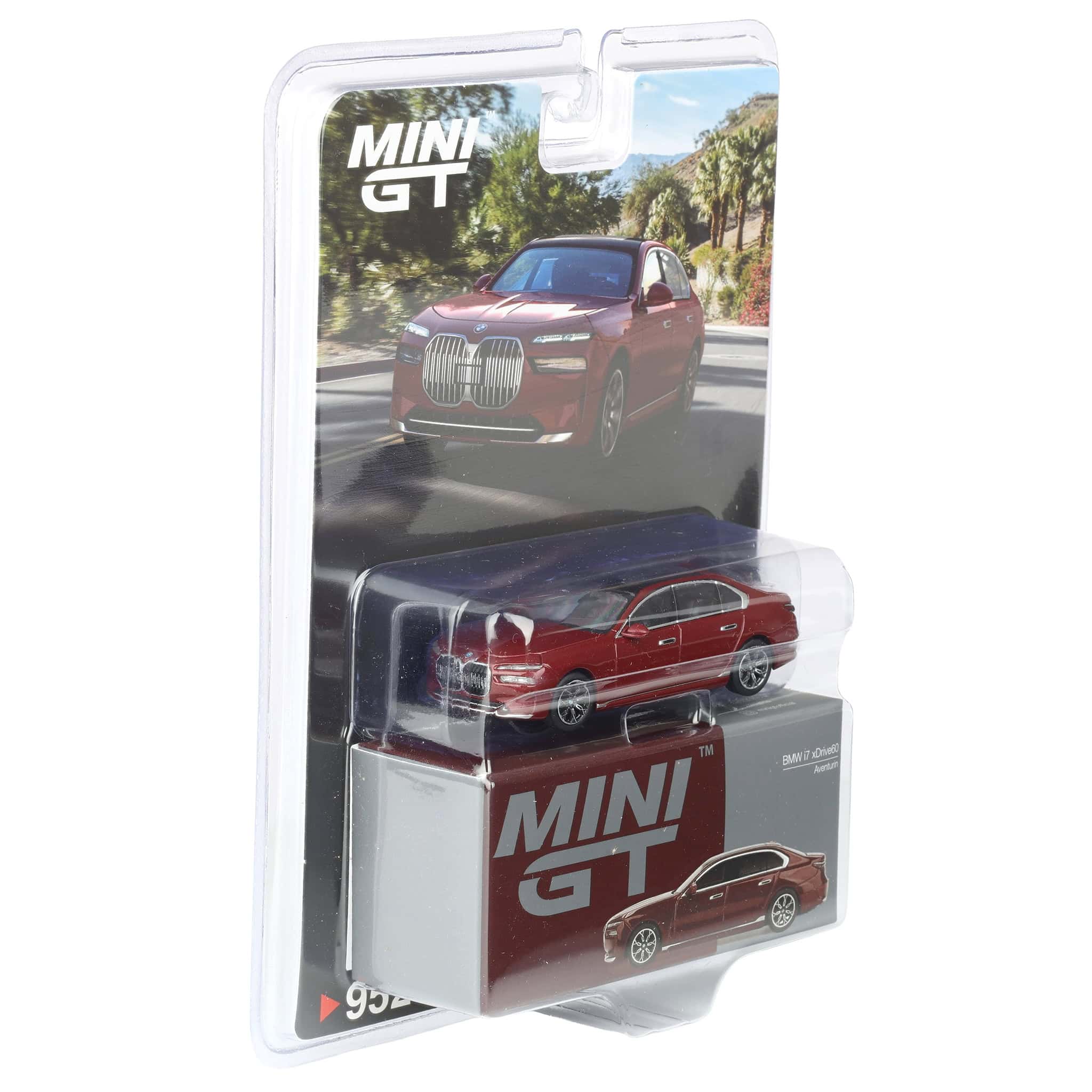 1/64 BMW i7 xDrive60 Aventurin, Red, Mini GT - Image 2