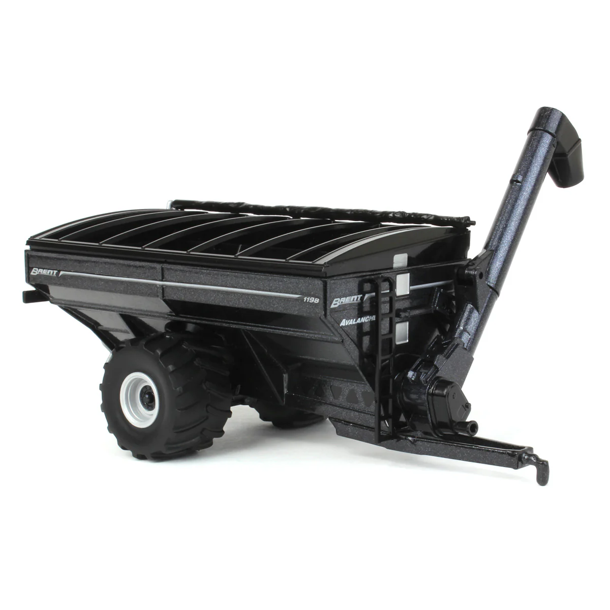 1/64 Brent 1198 Avalanche Grain Cart with Flotation Tires by SpecCast, Metallic Black - Image 2