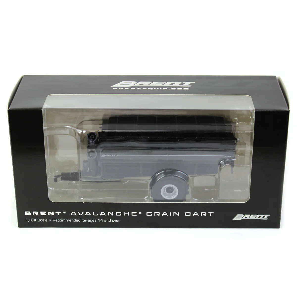 1/64 Brent 1198 Avalanche Grain Cart with Flotation Tires by SpecCast, Metallic Black - Image 5