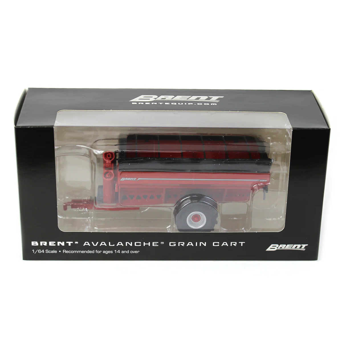 1/64 Brent 1198 Avalanche Grain Cart with Flotation Tires, Red - Image 5