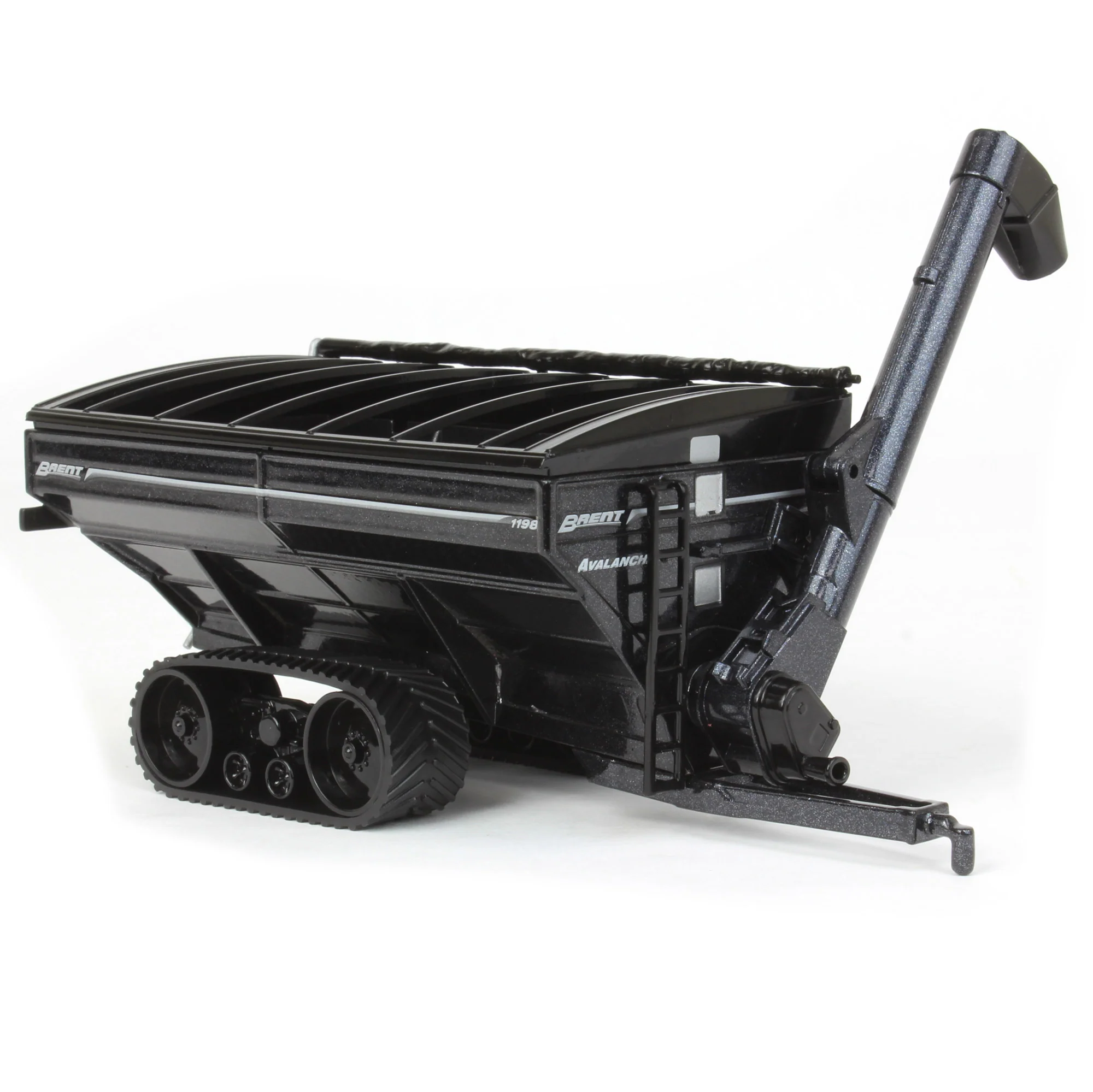 1/64 Brent 1198 Avalanche Grain Cart with Tracks by SpecCast, Metallic Black - Image 2