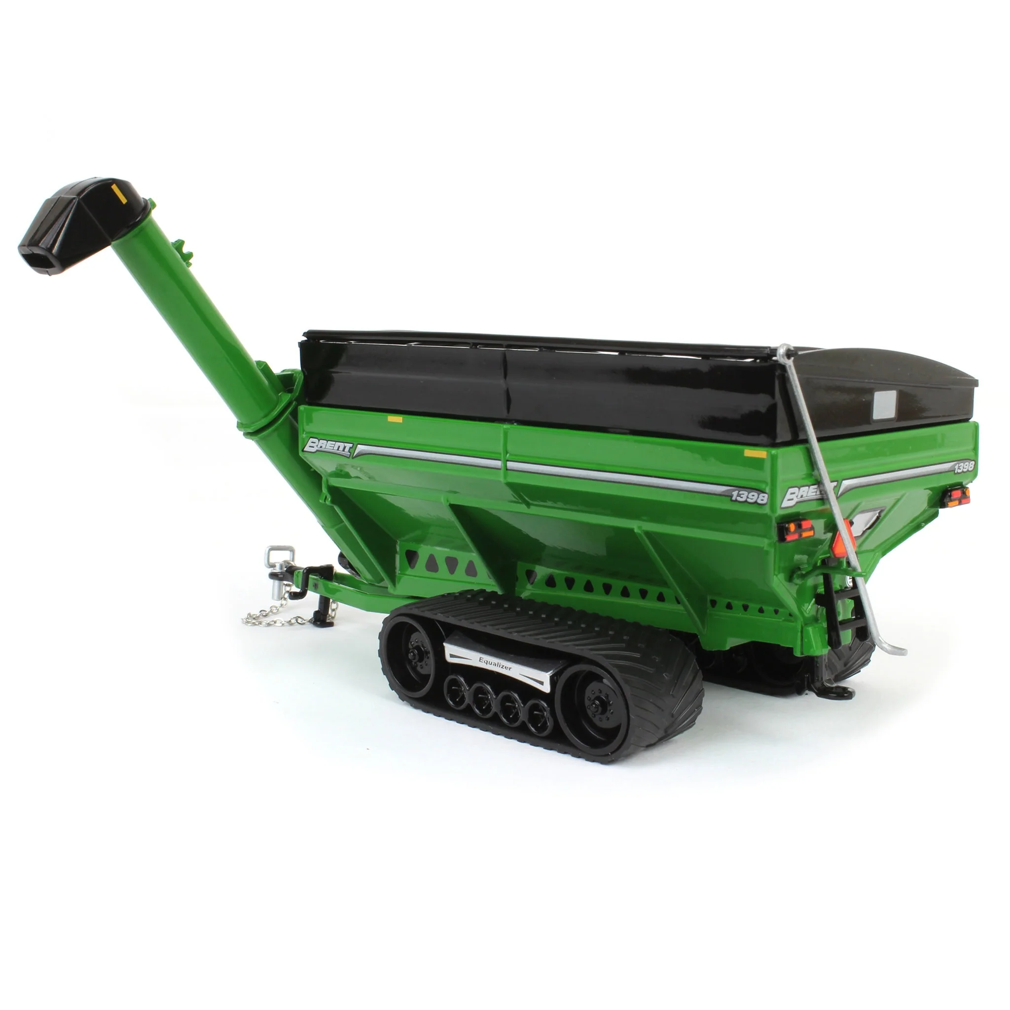 1/64 Brent 1398 Grain Cart with Equalizer Tracks by SpecCast, Green - Image 4