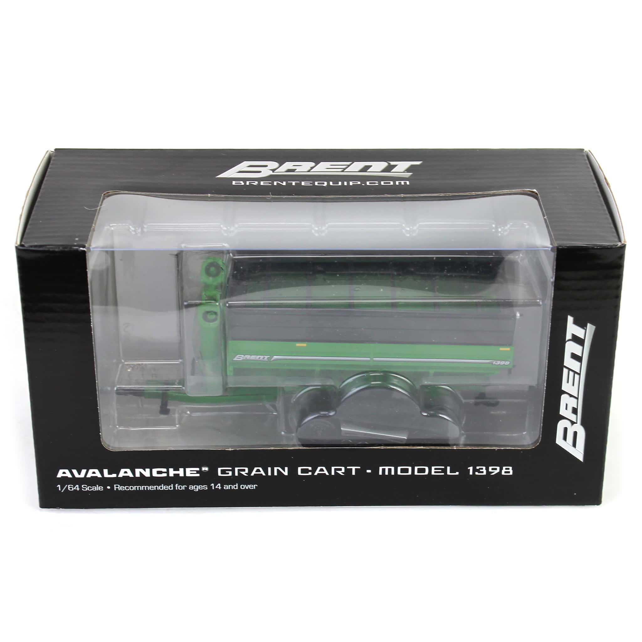1/64 Brent 1398 Grain Cart with Equalizer Tracks by SpecCast, Green - Image 5
