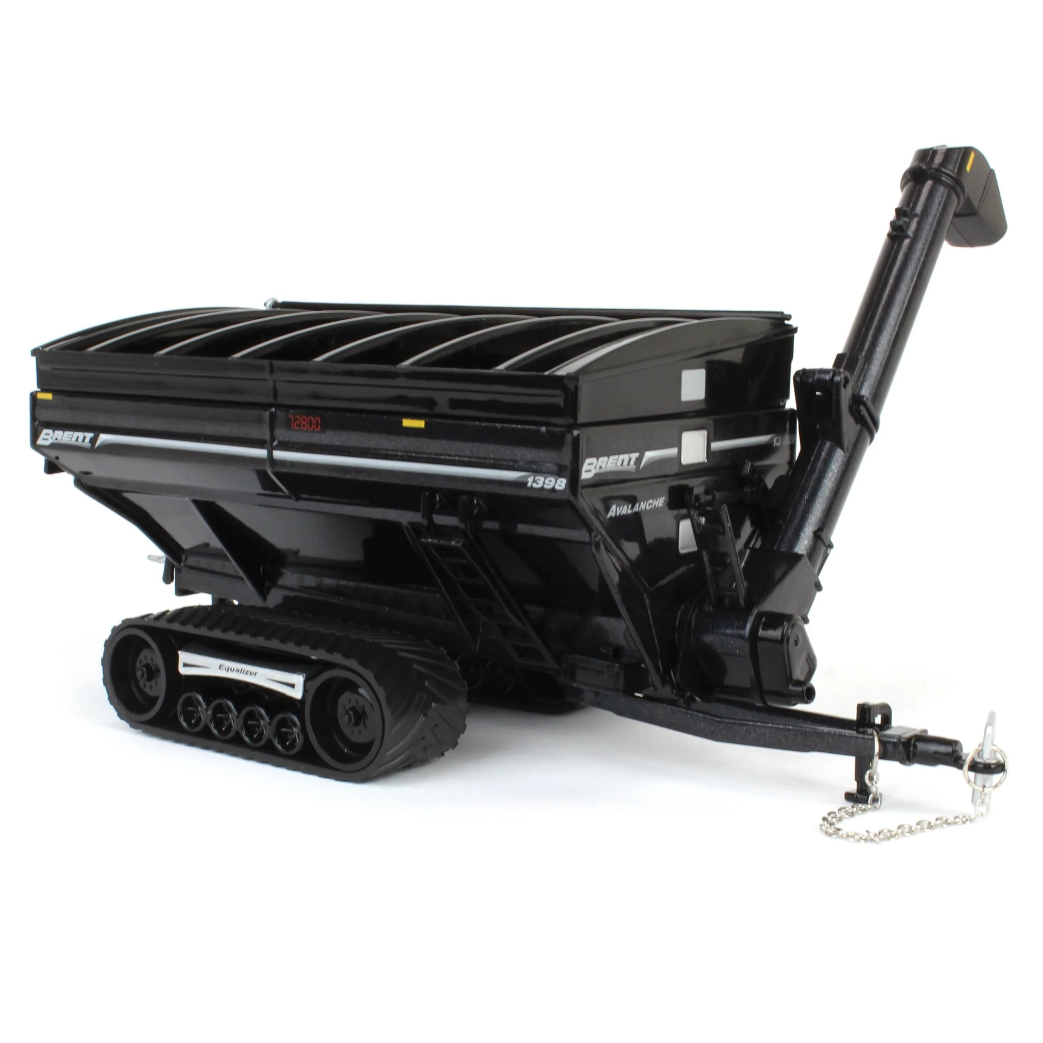 1/64 Brent 1398 Grain Cart with Equalizer Tracks, Metallic Black - Image 2