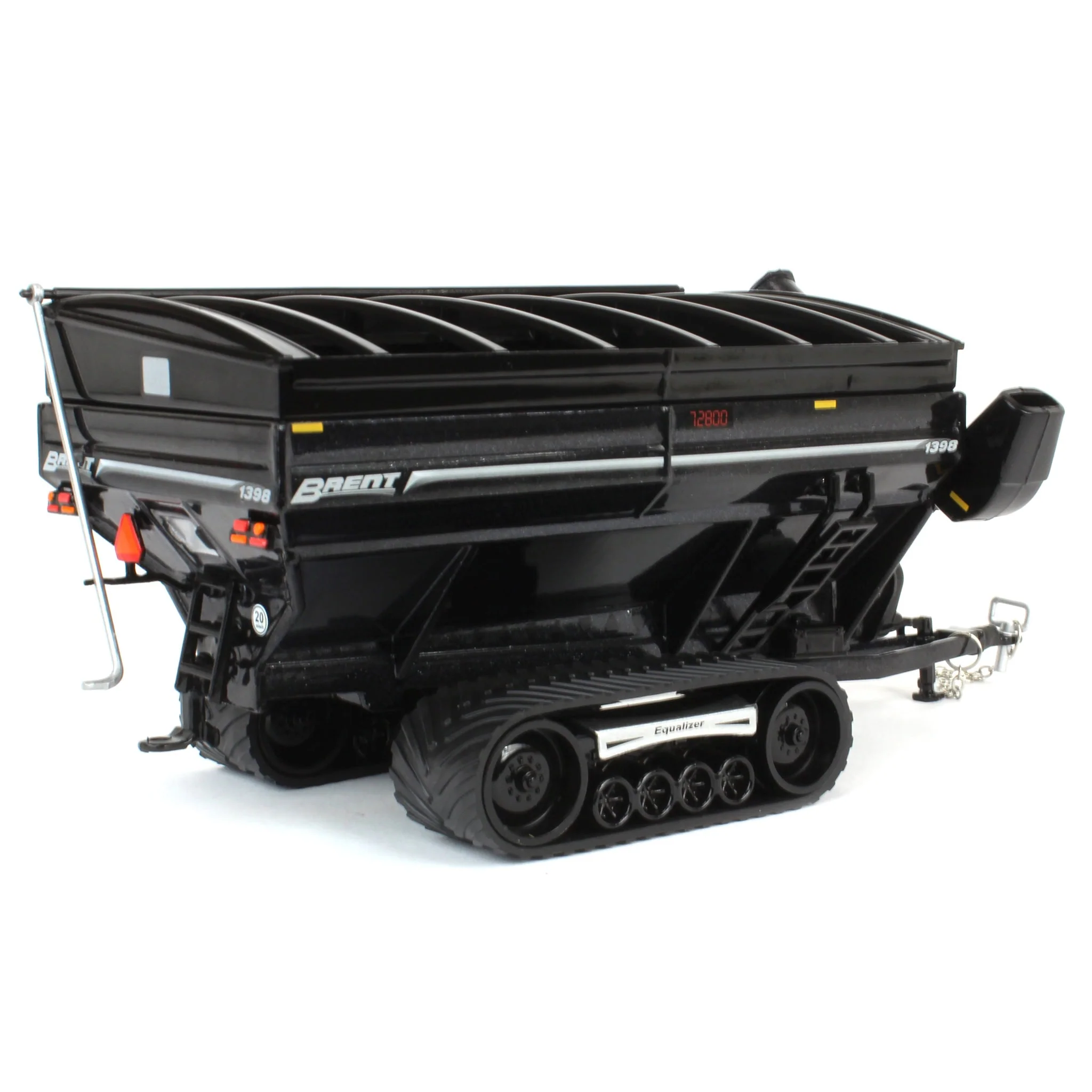 1/64 Brent 1398 Grain Cart with Equalizer Tracks, Metallic Black - Image 3