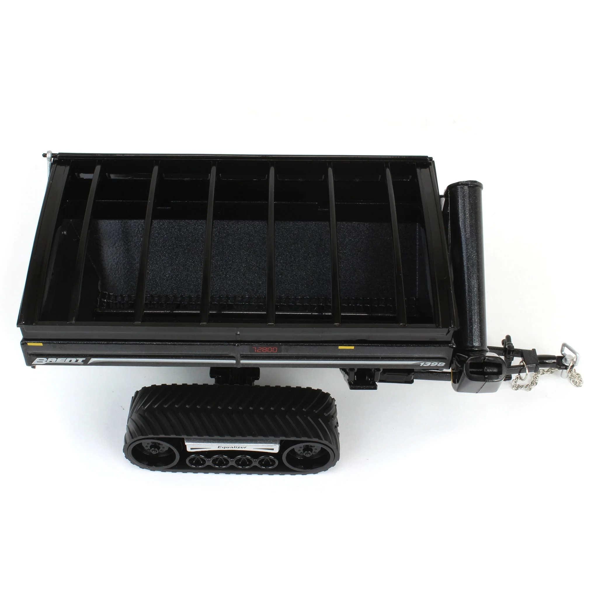 1/64 Brent 1398 Grain Cart with Equalizer Tracks, Metallic Black - Image 5