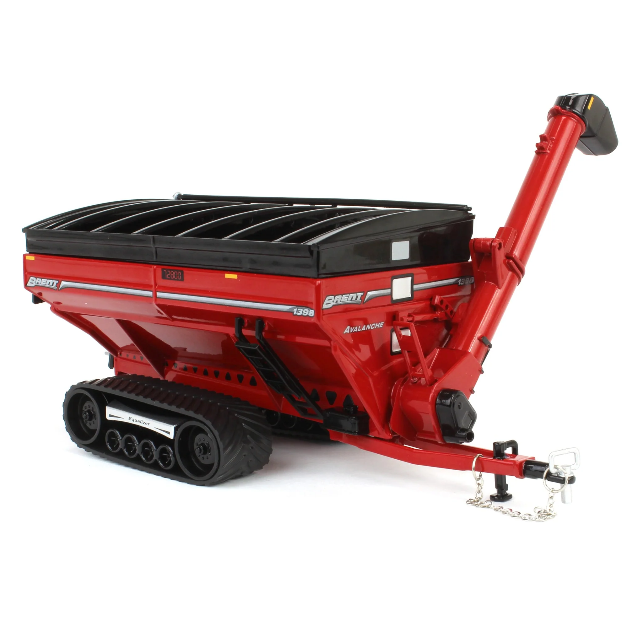 1/64 Brent 1398 Grain Cart with Equalizer Tracks by SpecCast, Red - Image 2